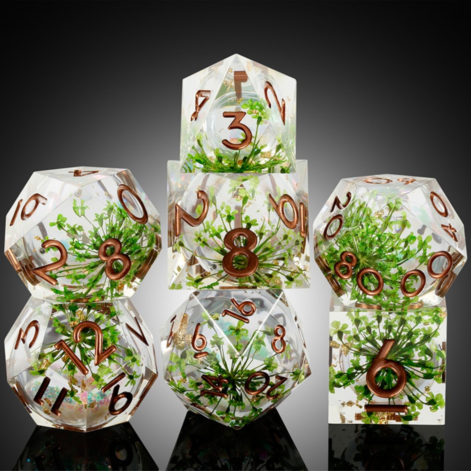Dice Habit Dice Habit Liquid Core Primeval Polyhedral 7 Die Set