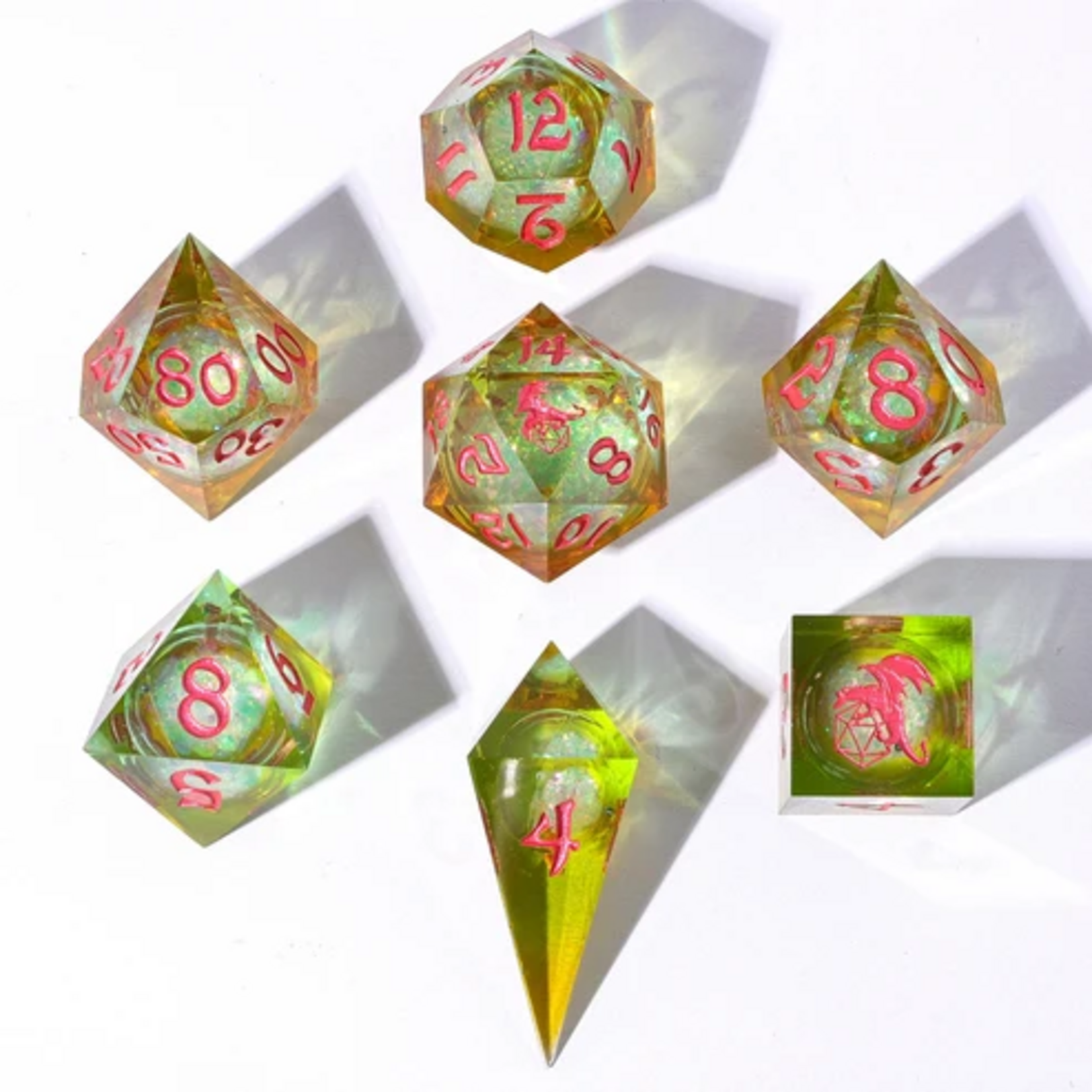 HYMGHO Hymgho Sharp Edge Liquid Core Mystic Meadow Polyhedral 7 die set