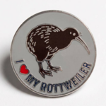 Strike Gently Co I Heart My Rottweiler Enamel Pin