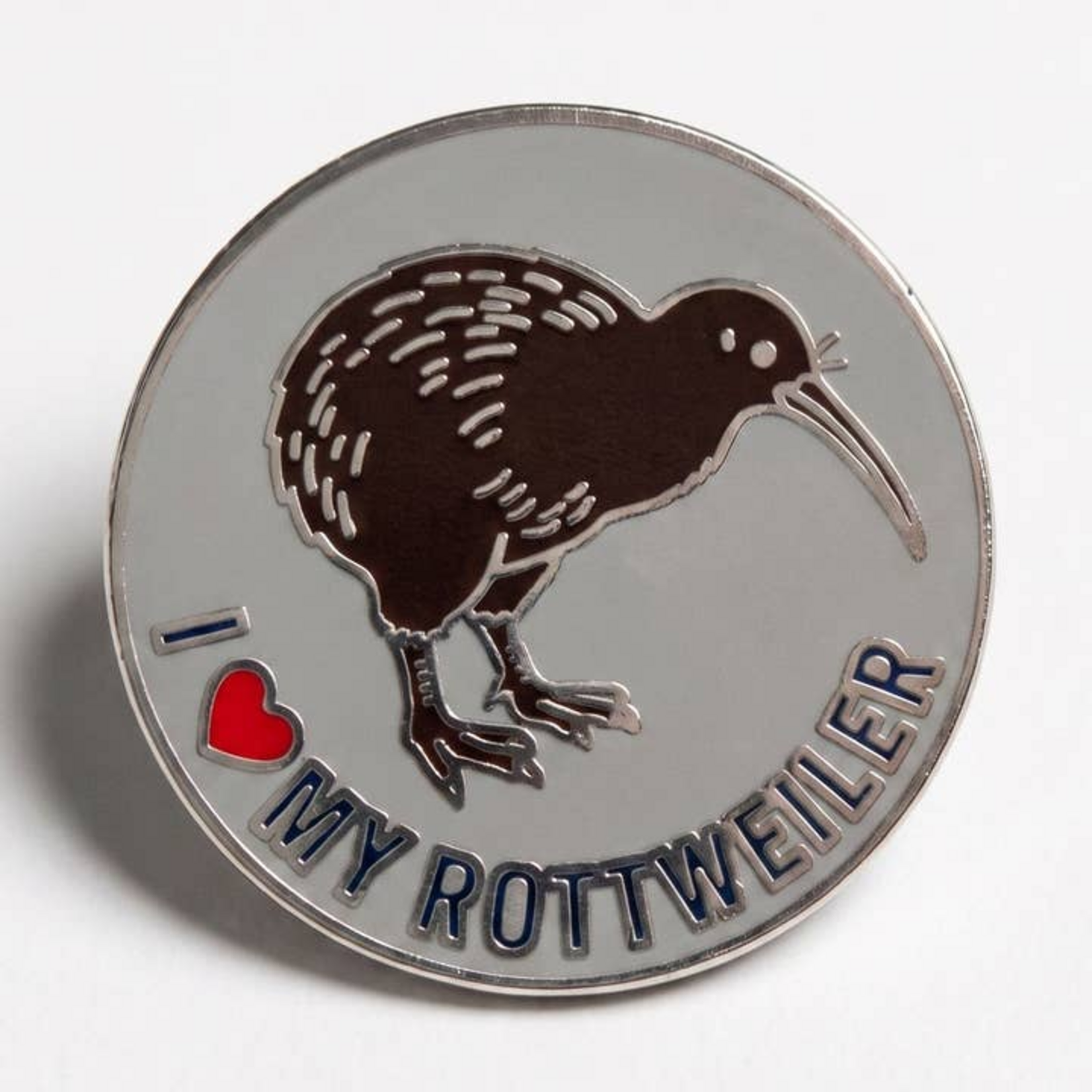 Strike Gently Co I Heart My Rottweiler Enamel Pin