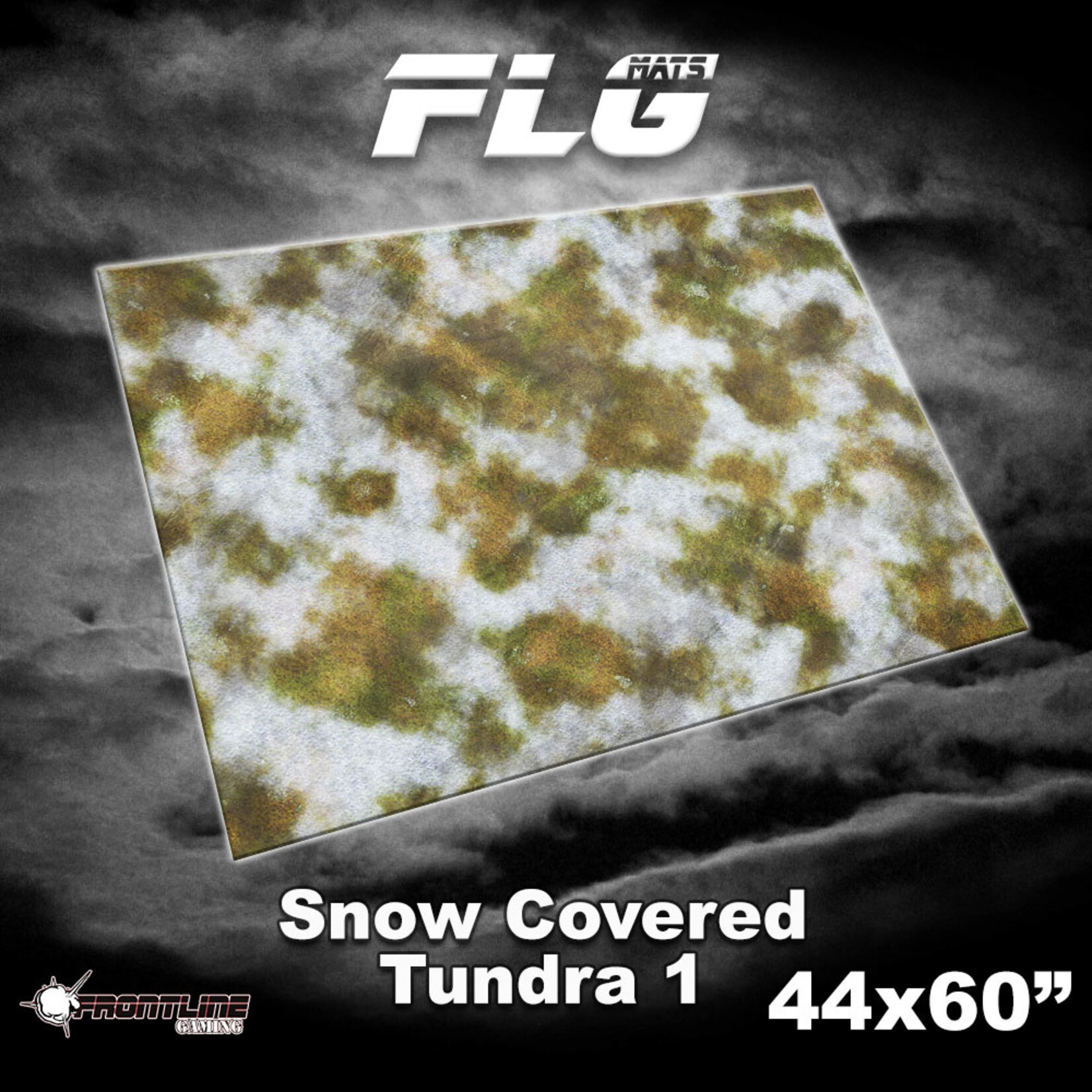 Frontline Gaming 44 x 60 in FLG Mat Snow Covered Tundra 1