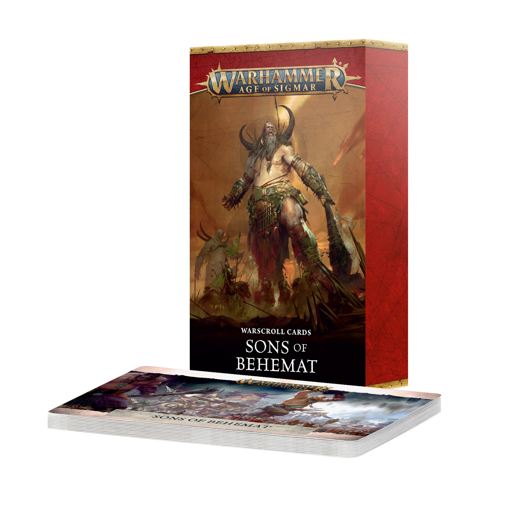 Games Workshop Warhammer Age of Sigmar Warscroll Cards Sons of Behemat 4E