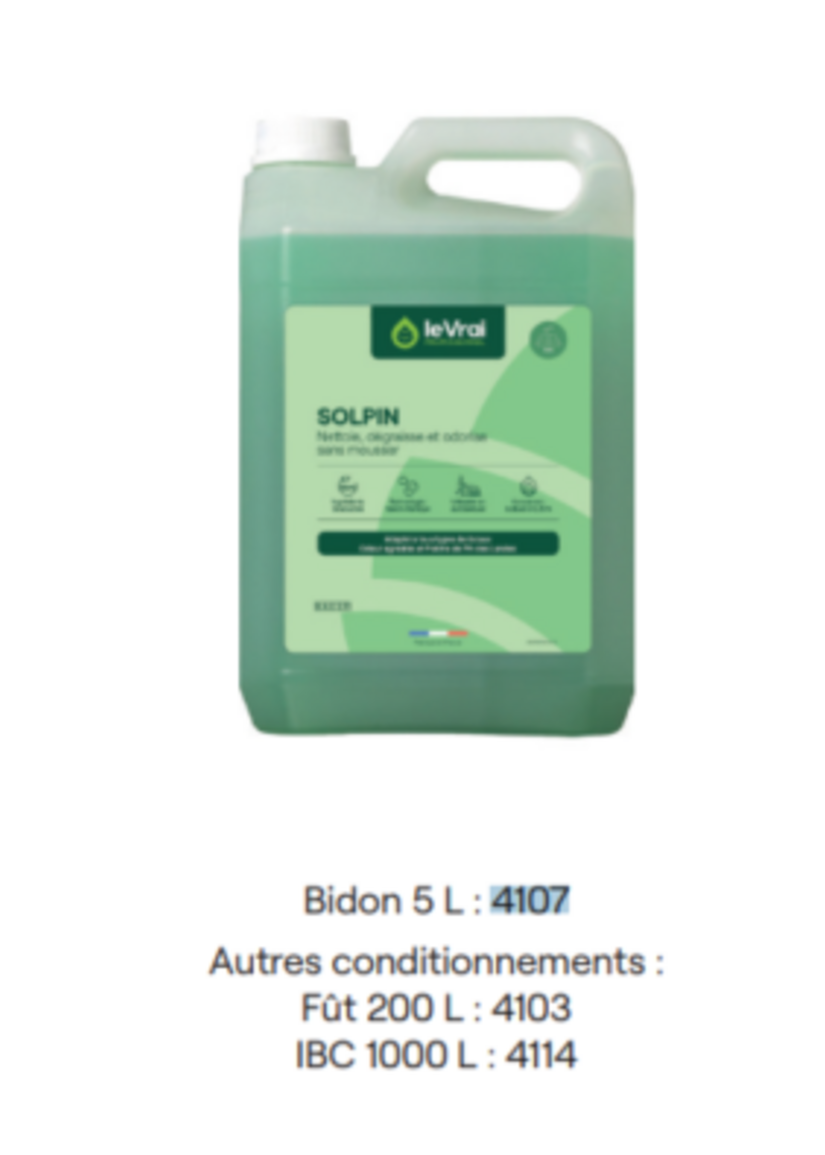 Le vrai professionnel Solpin 5L