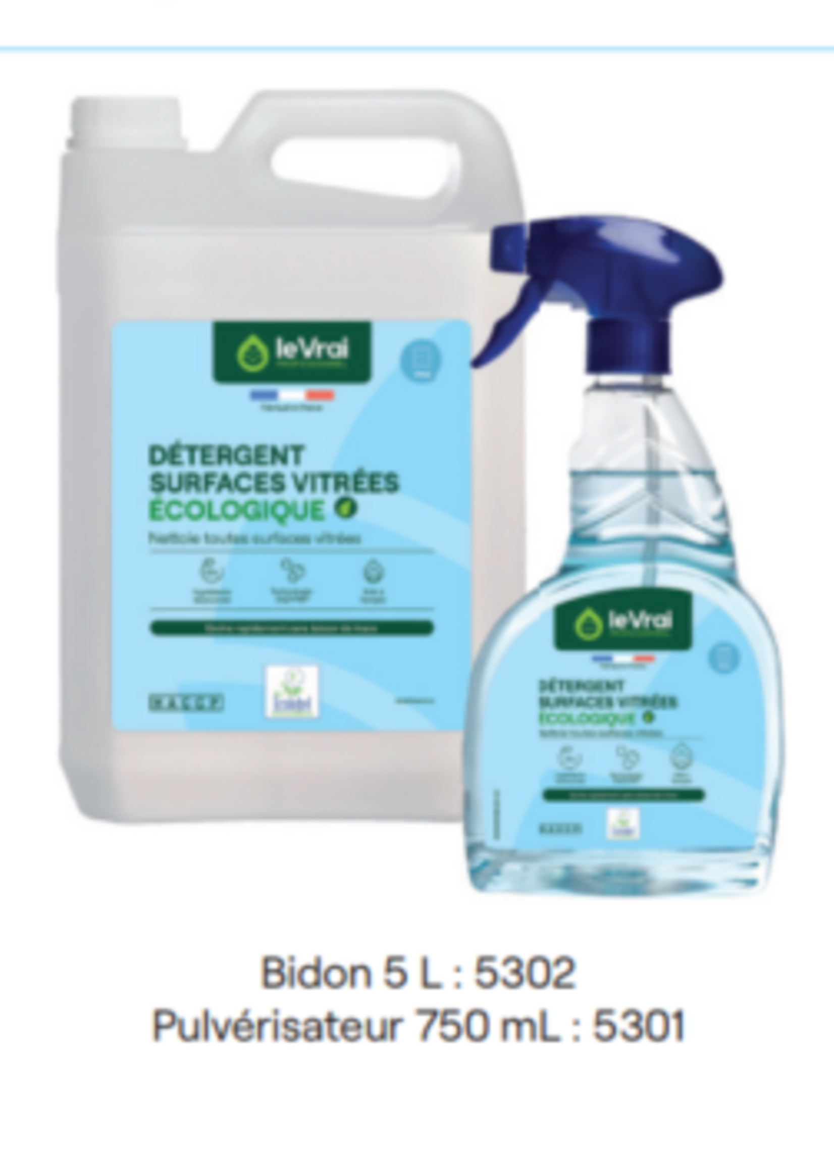Le vrai professionnel Détergent surfaces vitrées écologique 5L