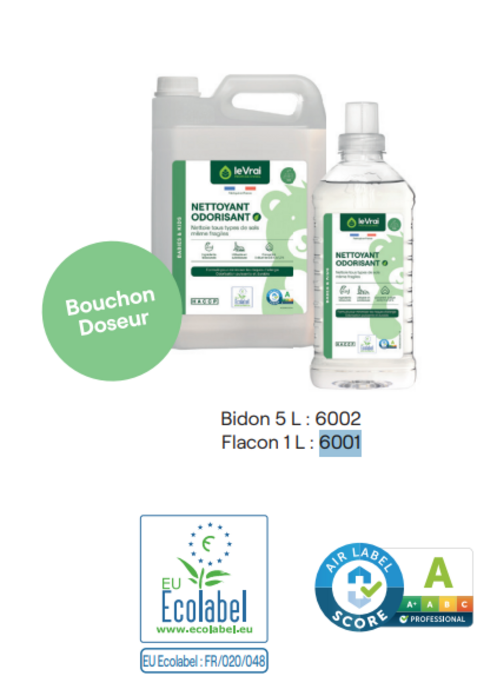 Le vrai professionnel Nettoyant odorisant 1L