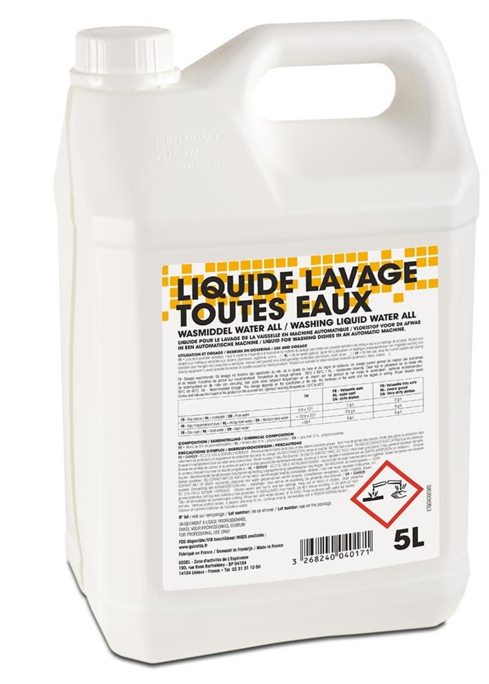 Exeol Liquide lavage machine toutes eaux 5L GAO