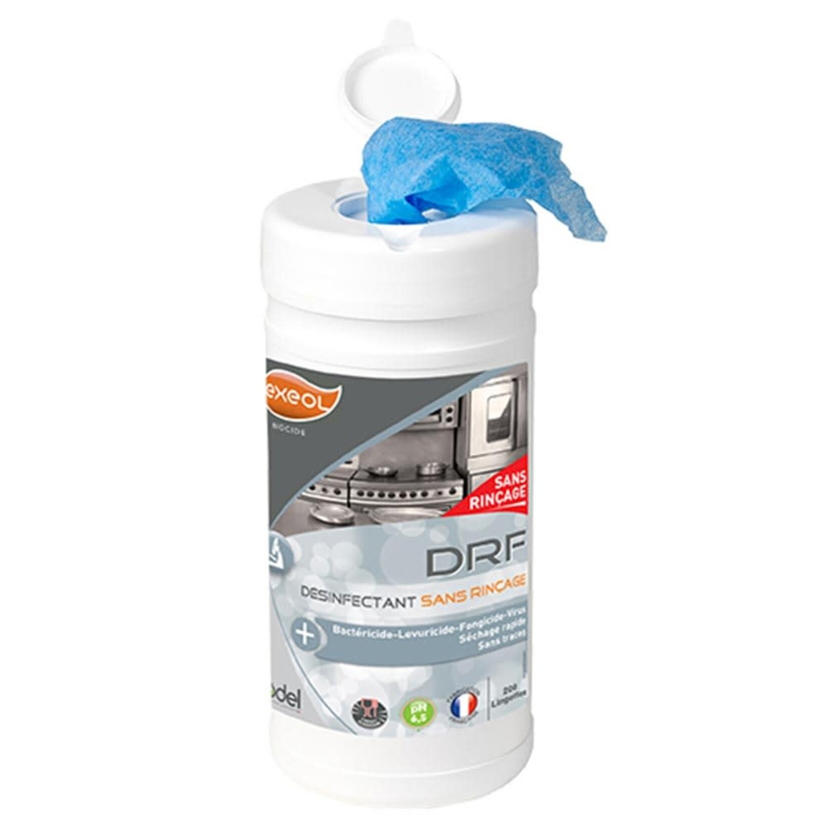 Exeol Lingettes Détergent désinfectant SR