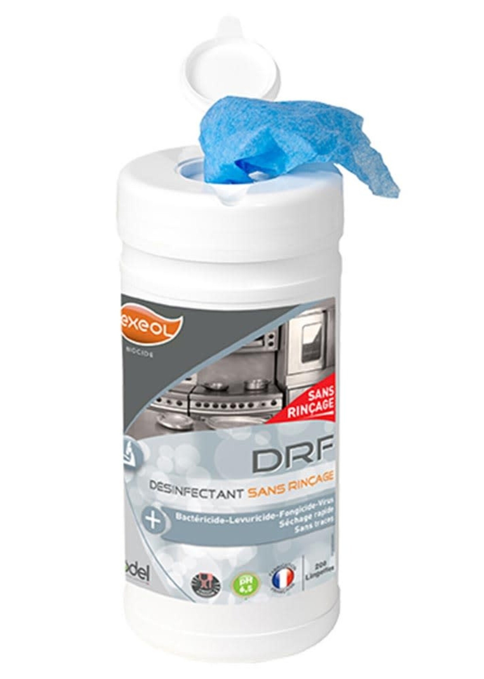 Exeol Lingettes Détergent désinfectant SR