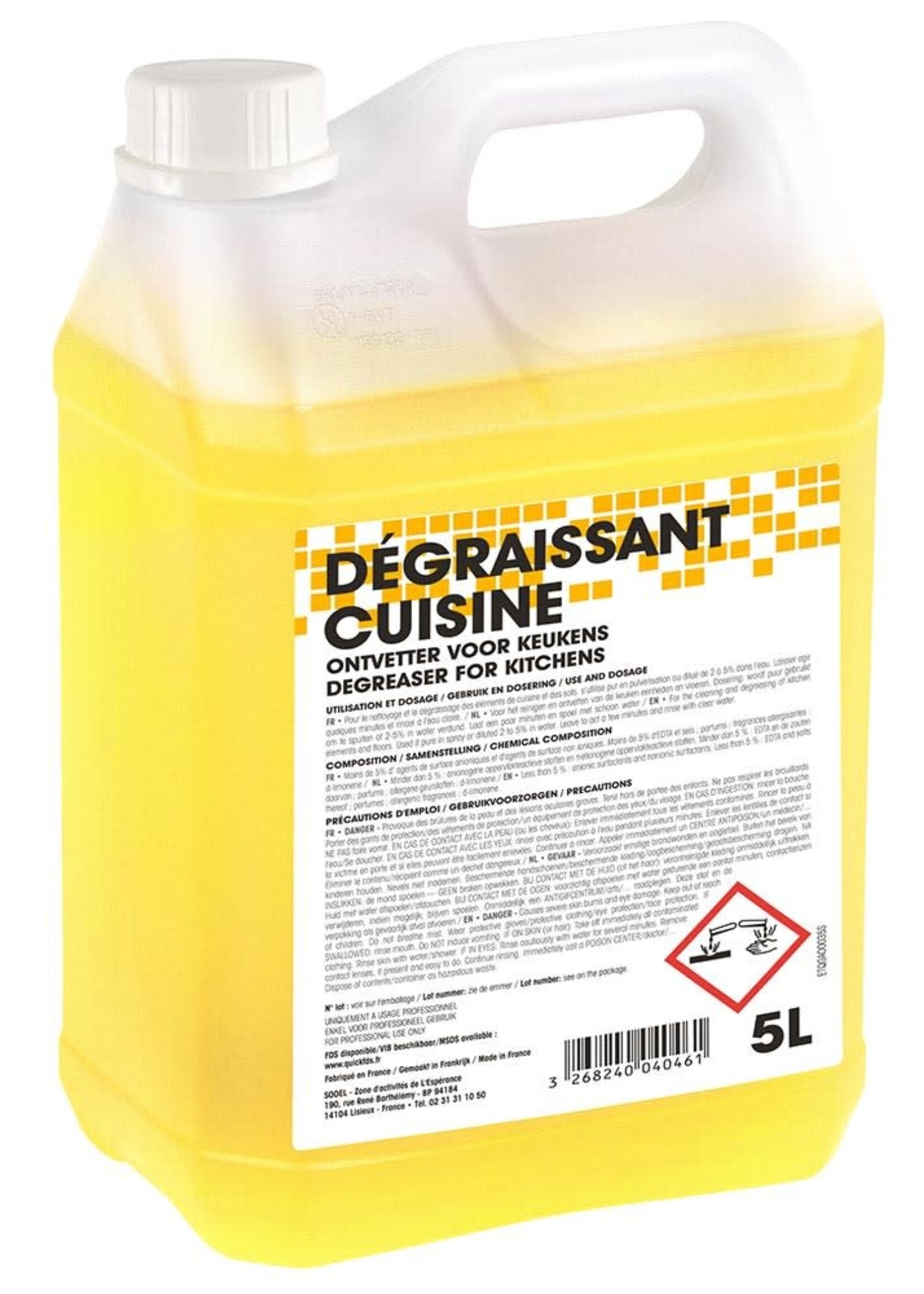 Exeol Dégraissant cuisine 5L GAO