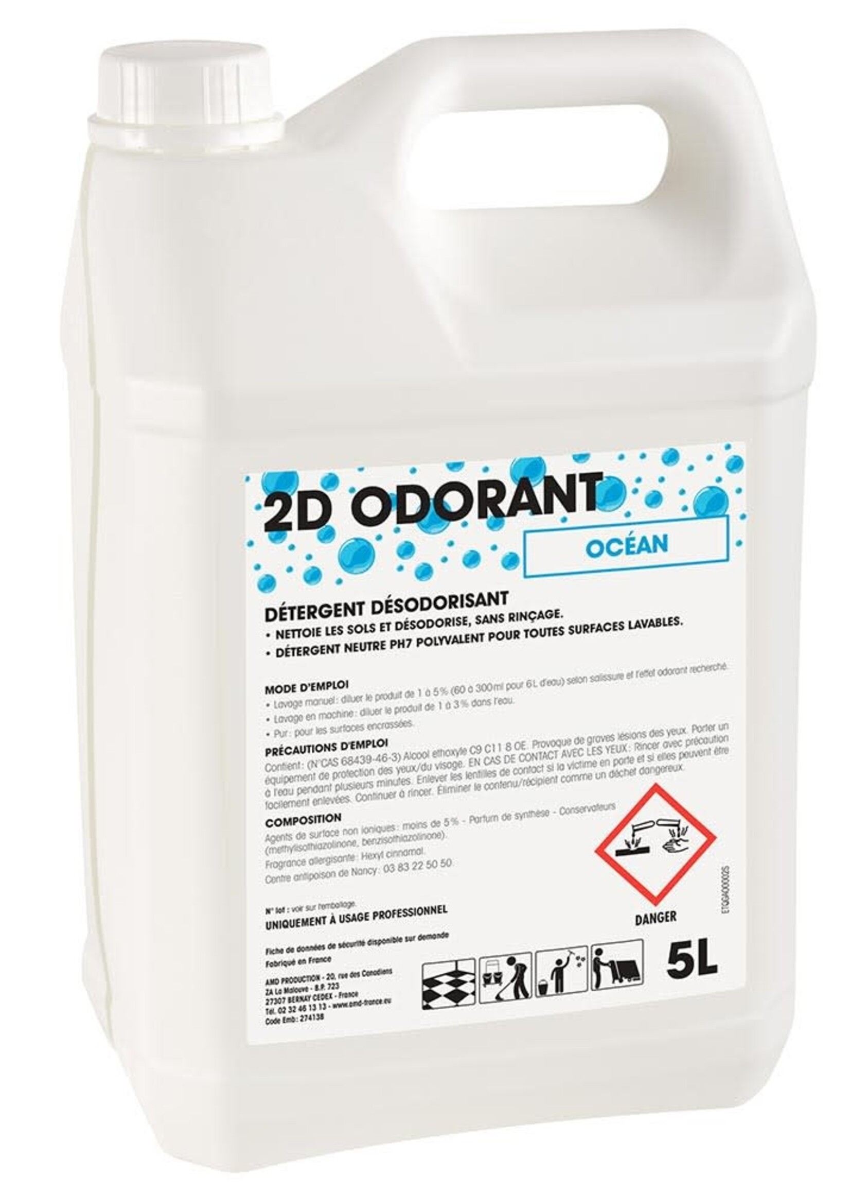 Exeol Détergent désodorisant océan 5L GAO