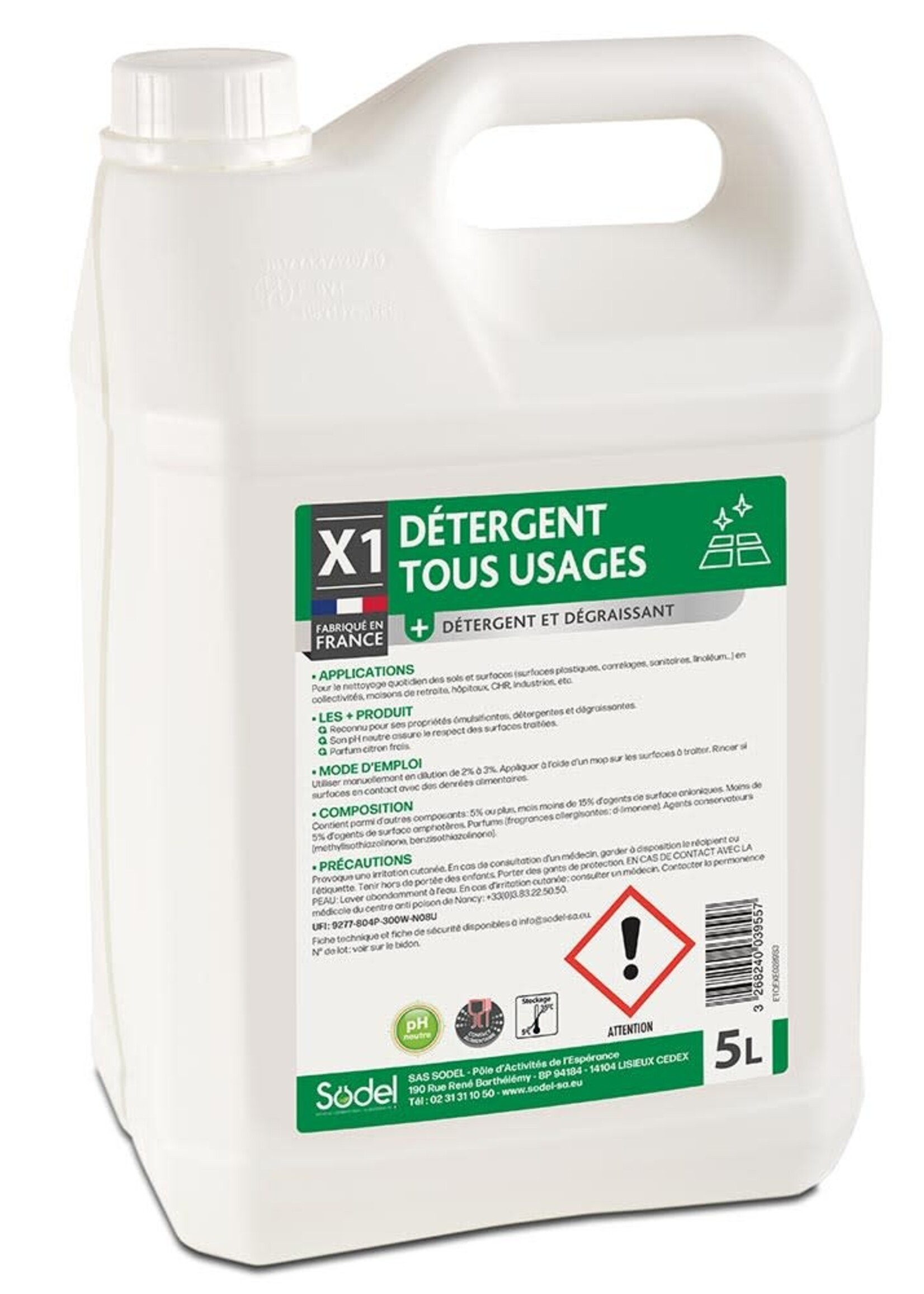 Exeol Détergent tous usages 5L