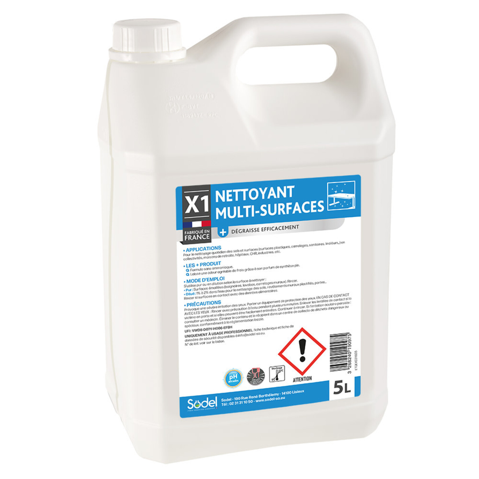 Exeol Nettoyant multi-surfaces 5L