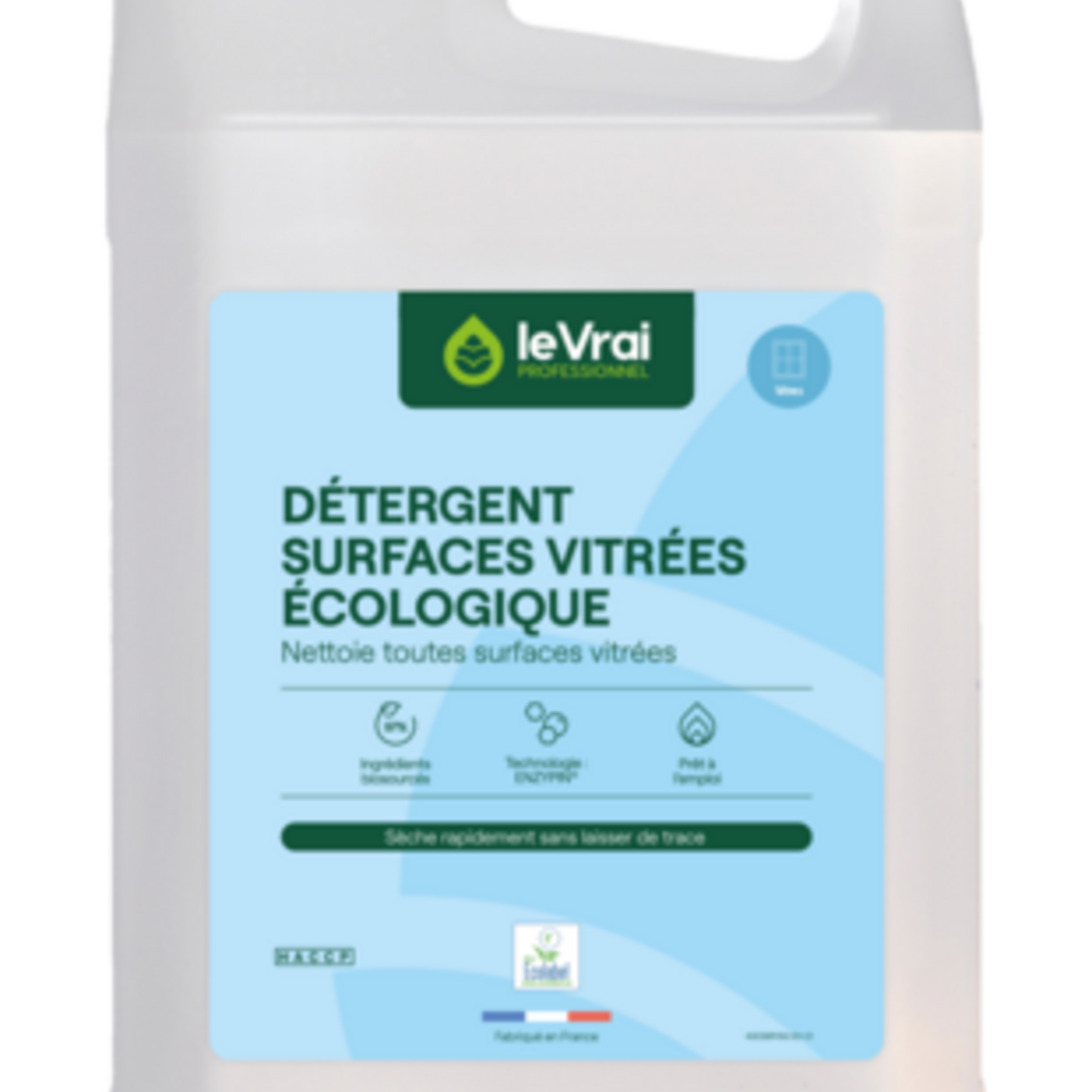 Le vrai professionnel Détergent surfaces vitrées écologique 5L