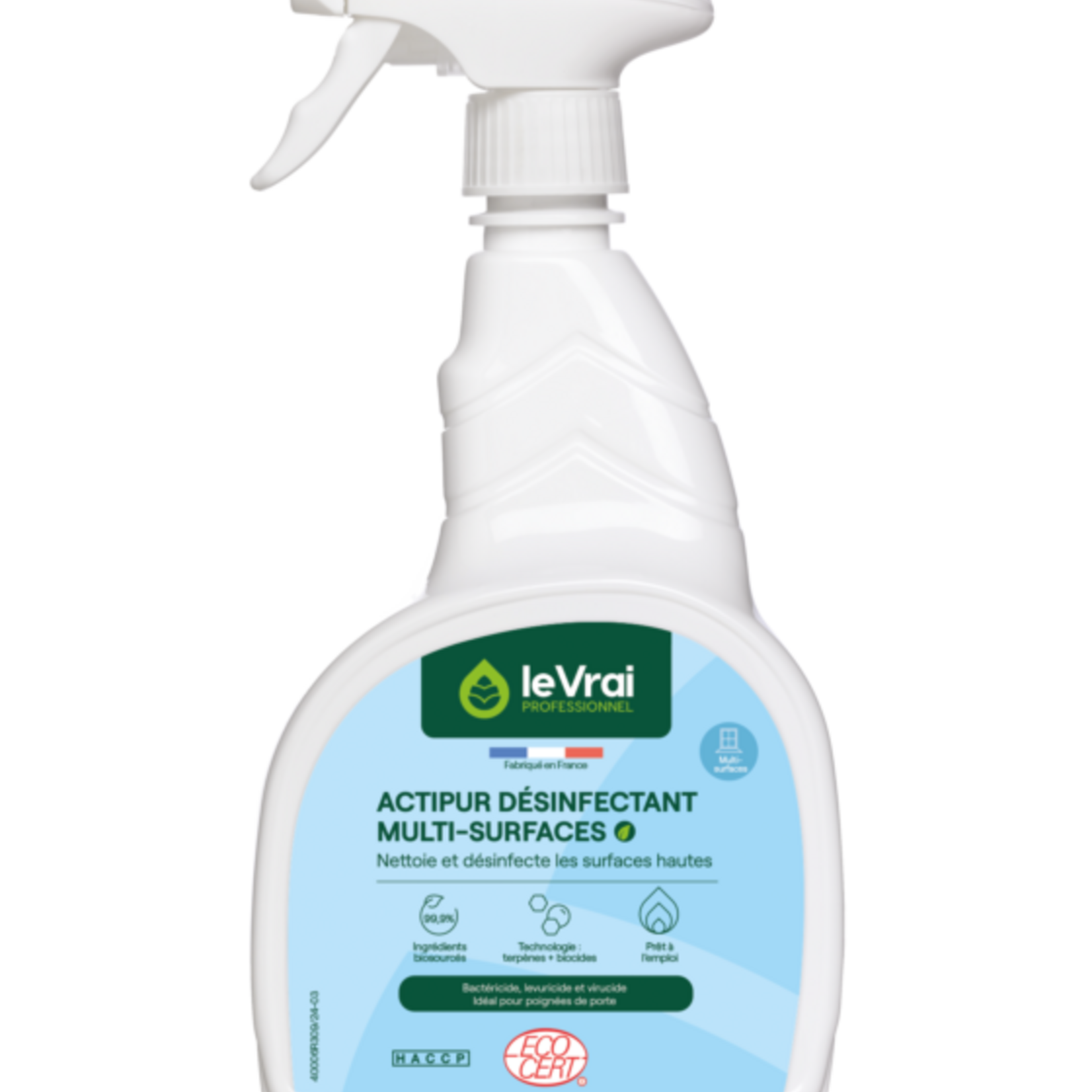 Le vrai professionnel Actipur désinfectant multisurfaces PAE 750 ML