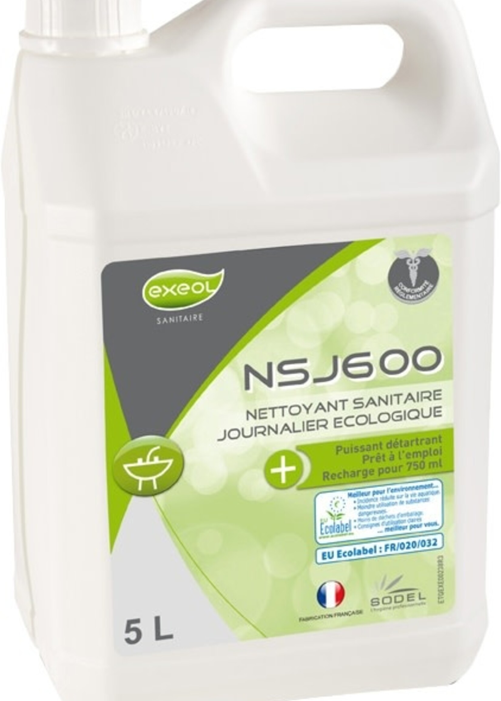 Exeol Nettoyant sanitaire écologique 5L