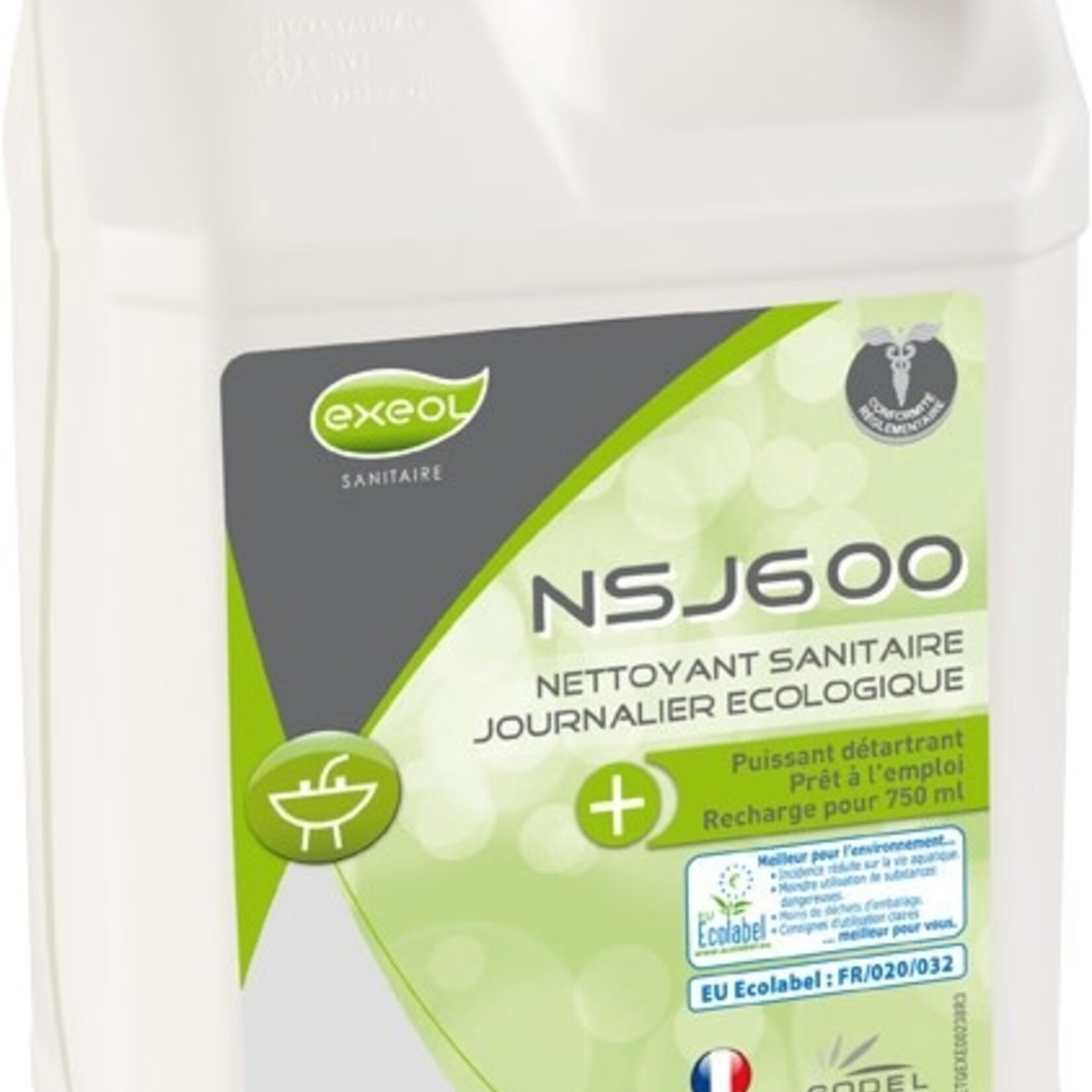 Exeol Nettoyant sanitaire écologique 5L