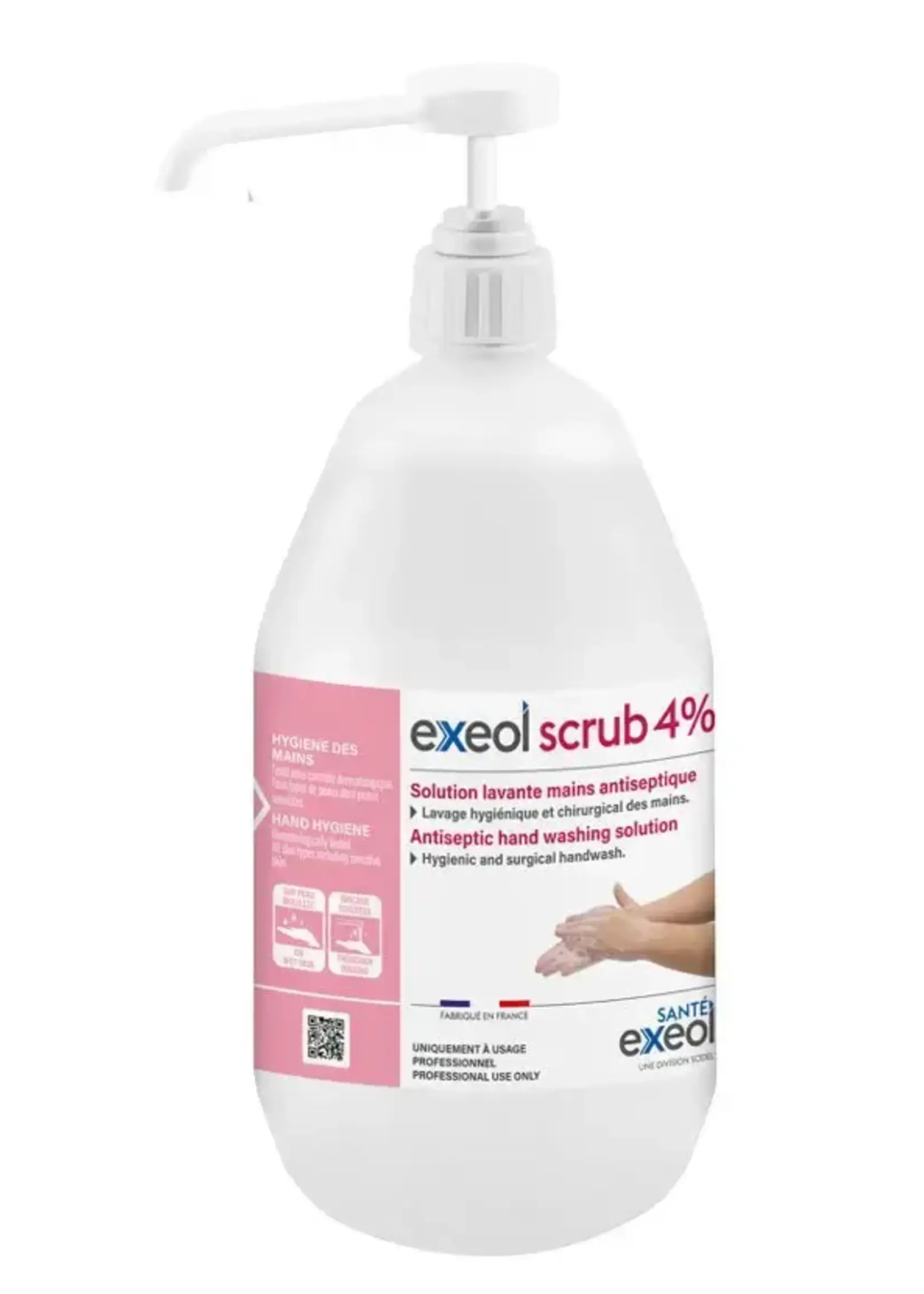 Exeol Lotion lavante mains antiseptique pompe 1L