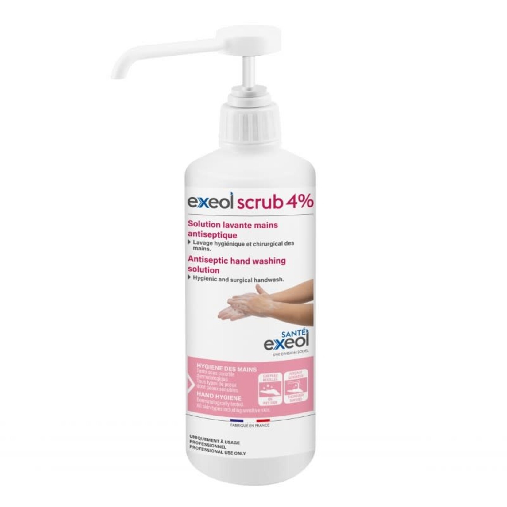 Exeol Lotion lavante mains antiseptique pompe 500ML