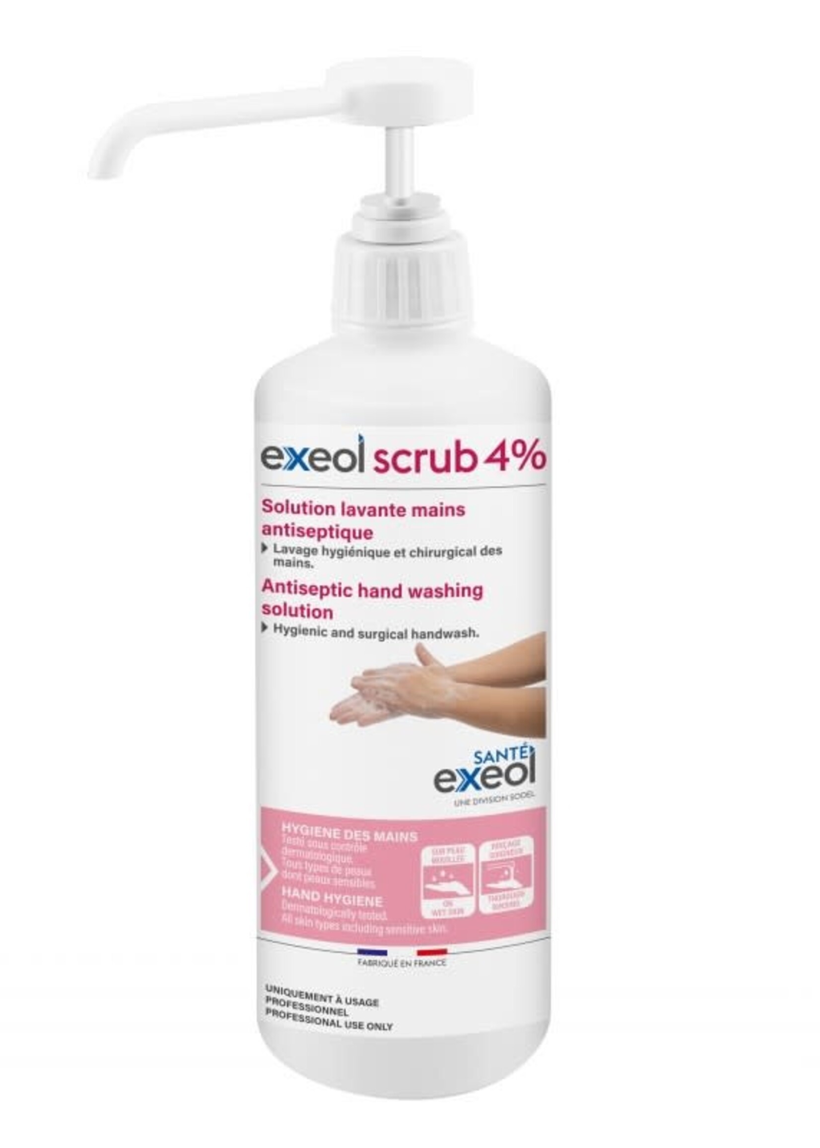 Exeol Lotion lavante mains antiseptique pompe 500ML