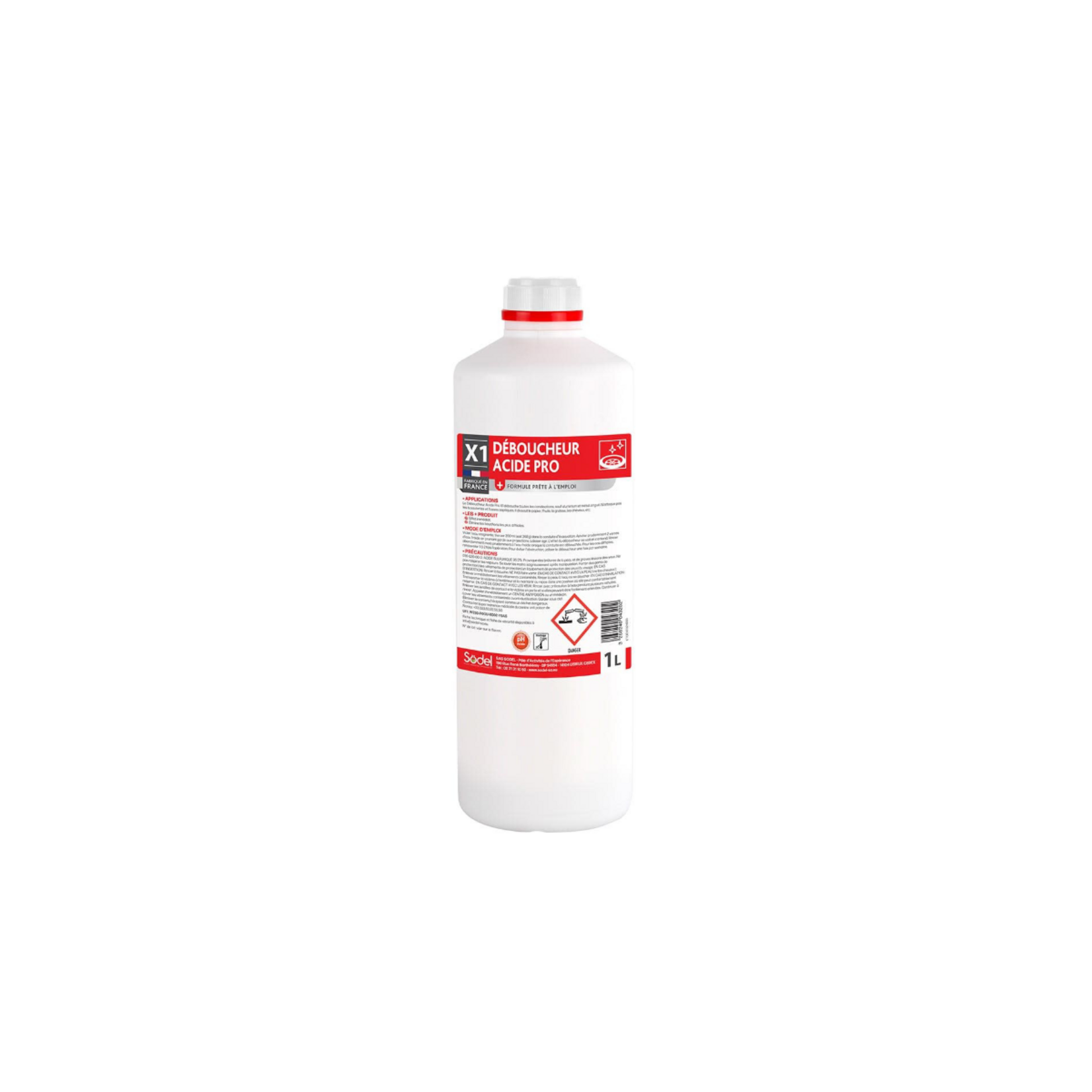 Exeol Déboucheur acide pro 1L