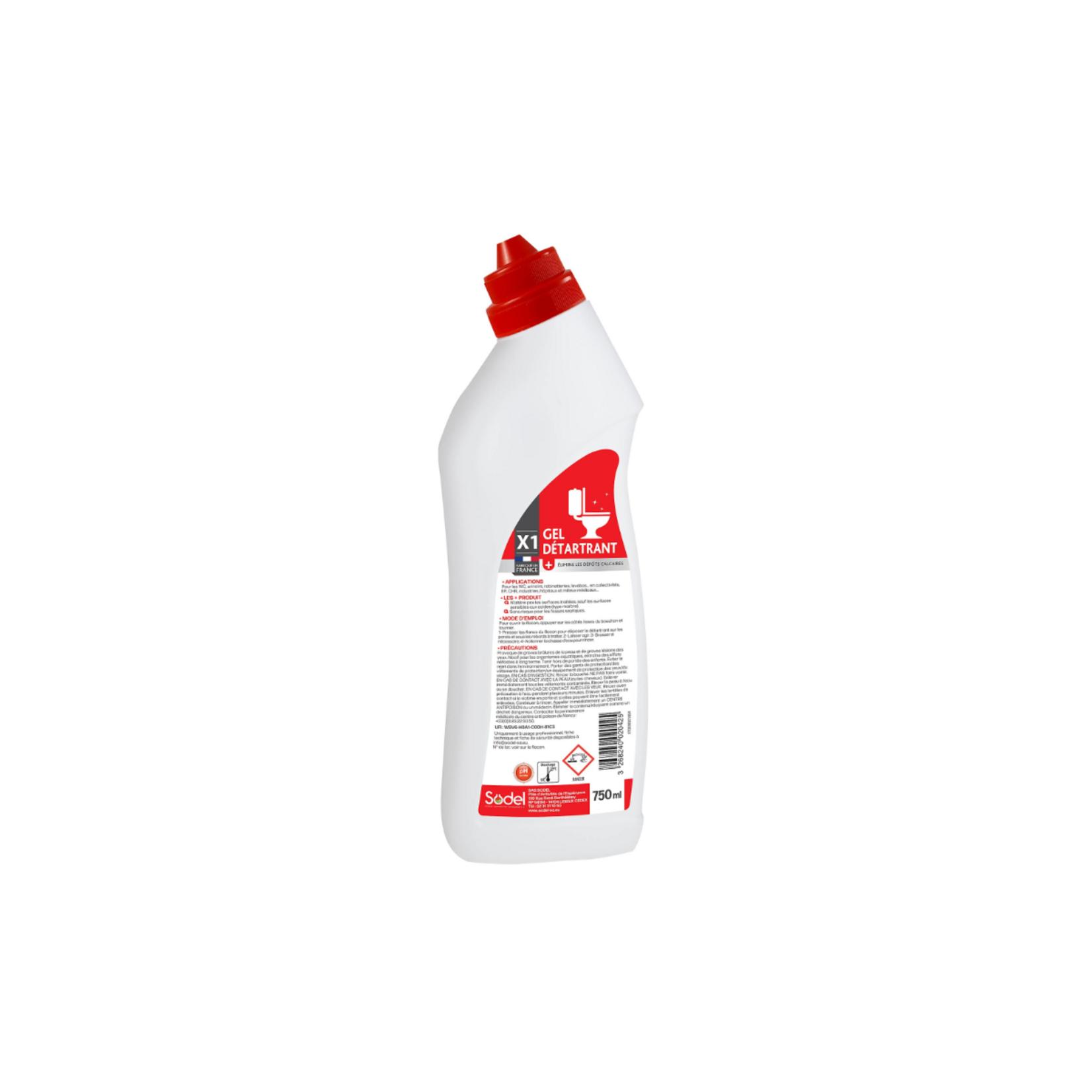 Exeol Gel détartrant WC bec canard 750ML