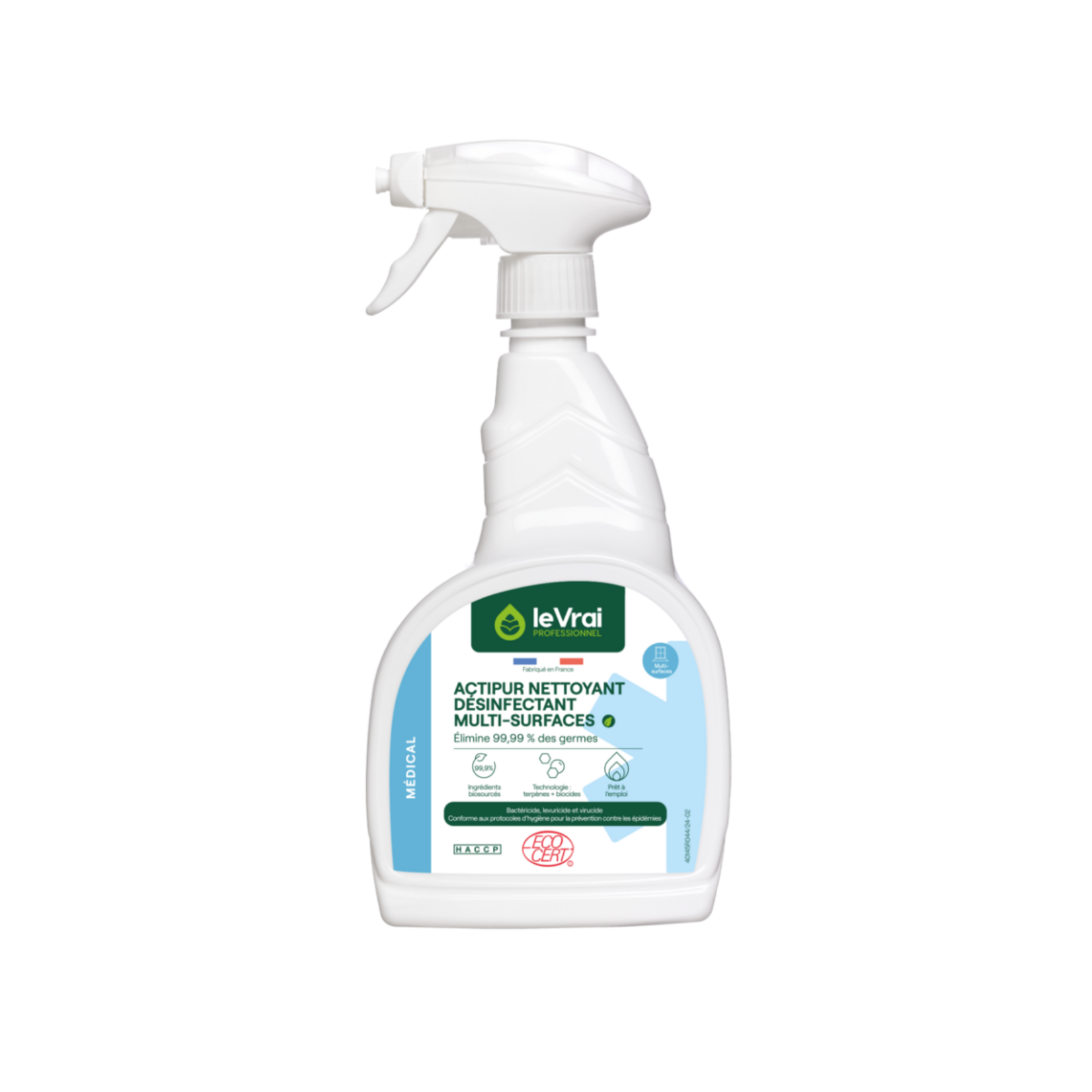 Le vrai professionnel Actipur désinfectant multisurfaces PAE 750 ML
