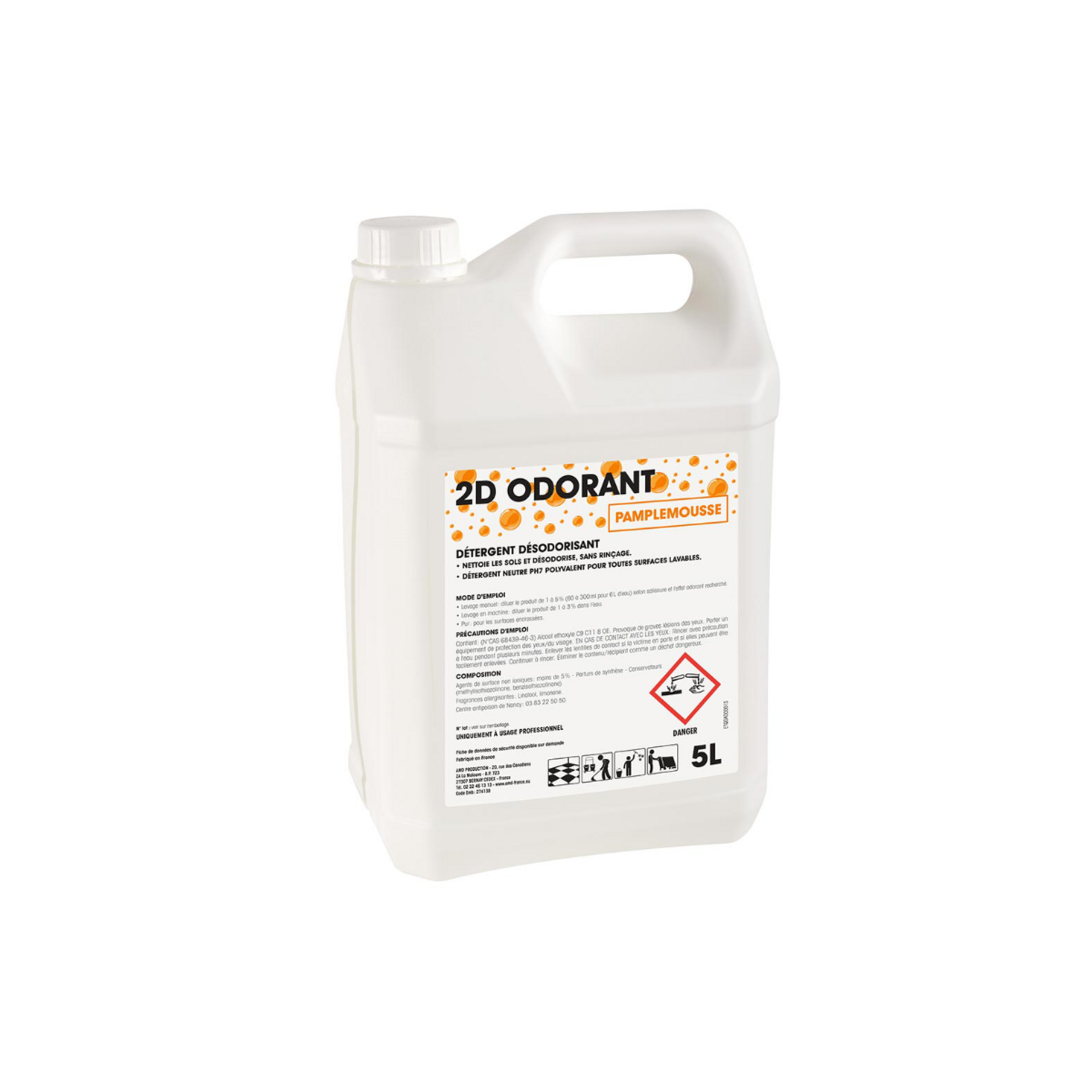 Exeol Détergent désodorisant pamplemousse 5L GAO
