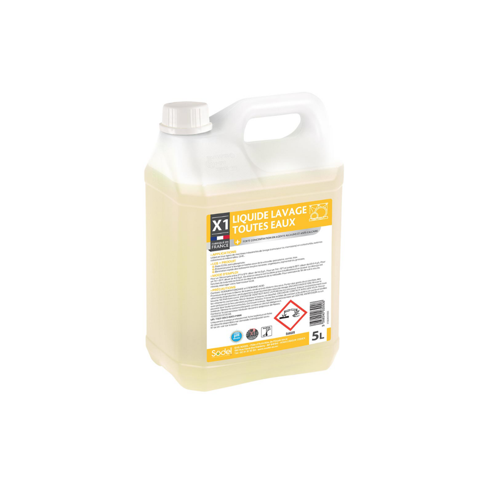 Exeol Liquide lavage toutes eaux 5L - X1