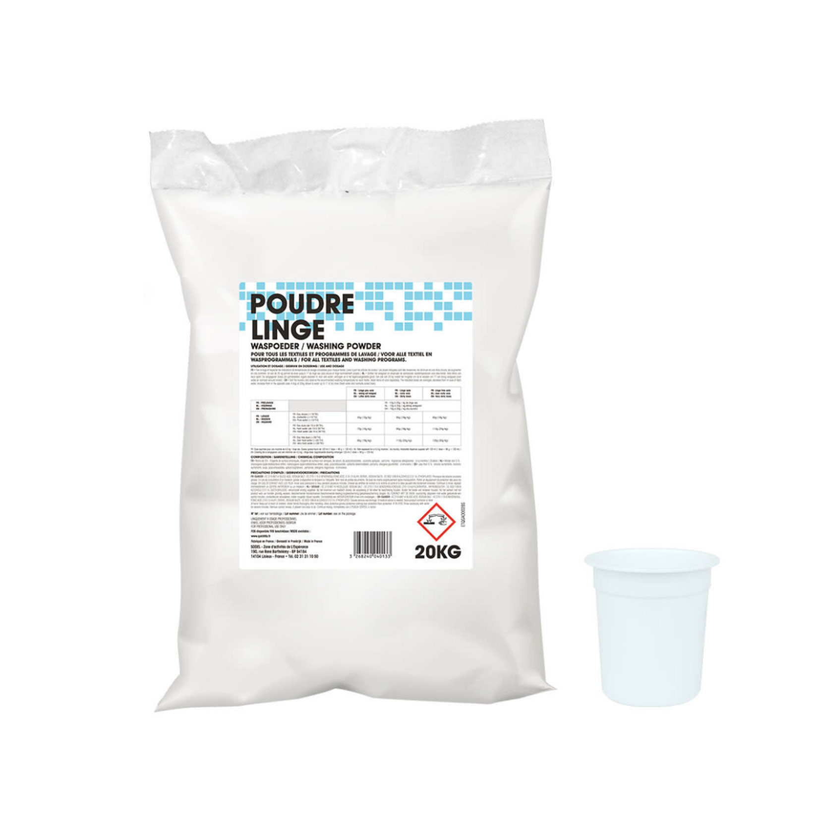 Exeol Lessive poudre linge 20 KG