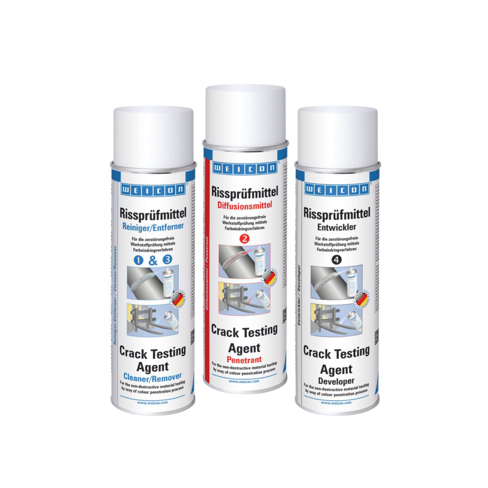 Weicon Kit de contrôle de ressuage WEICON 3 composants