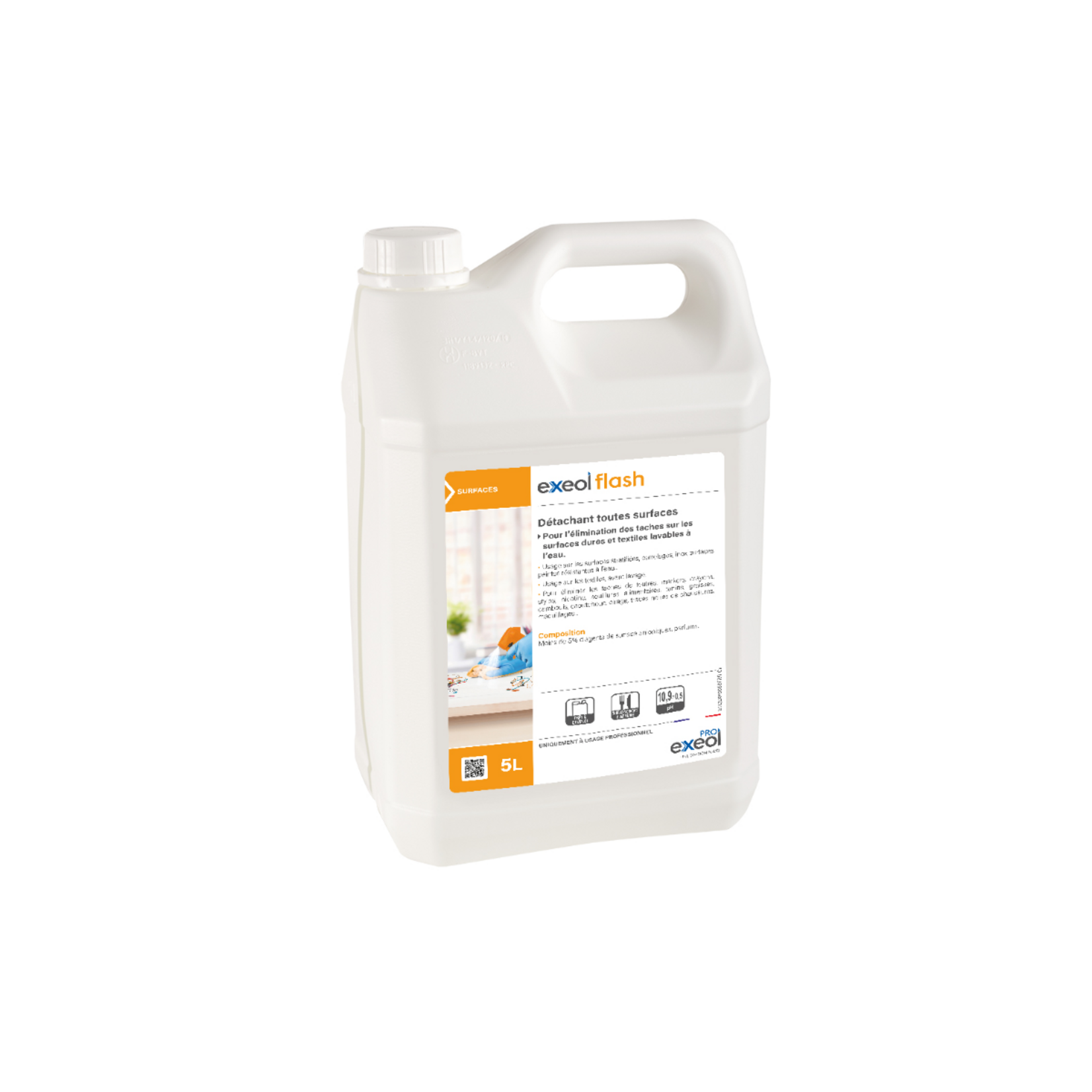 Exeol Détachant toutes surfaces Flash  5L