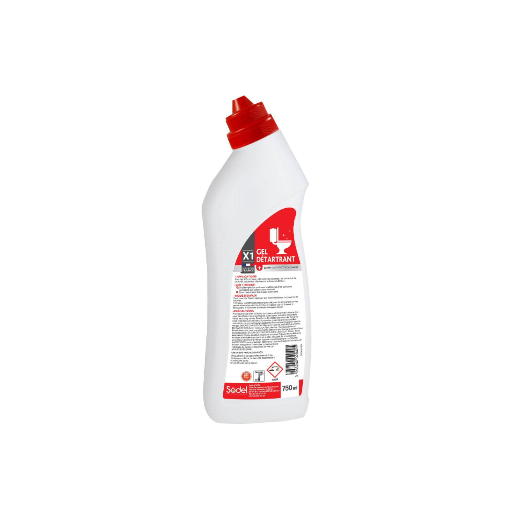 Exeol Gel détartrant WC bec canard 750ML