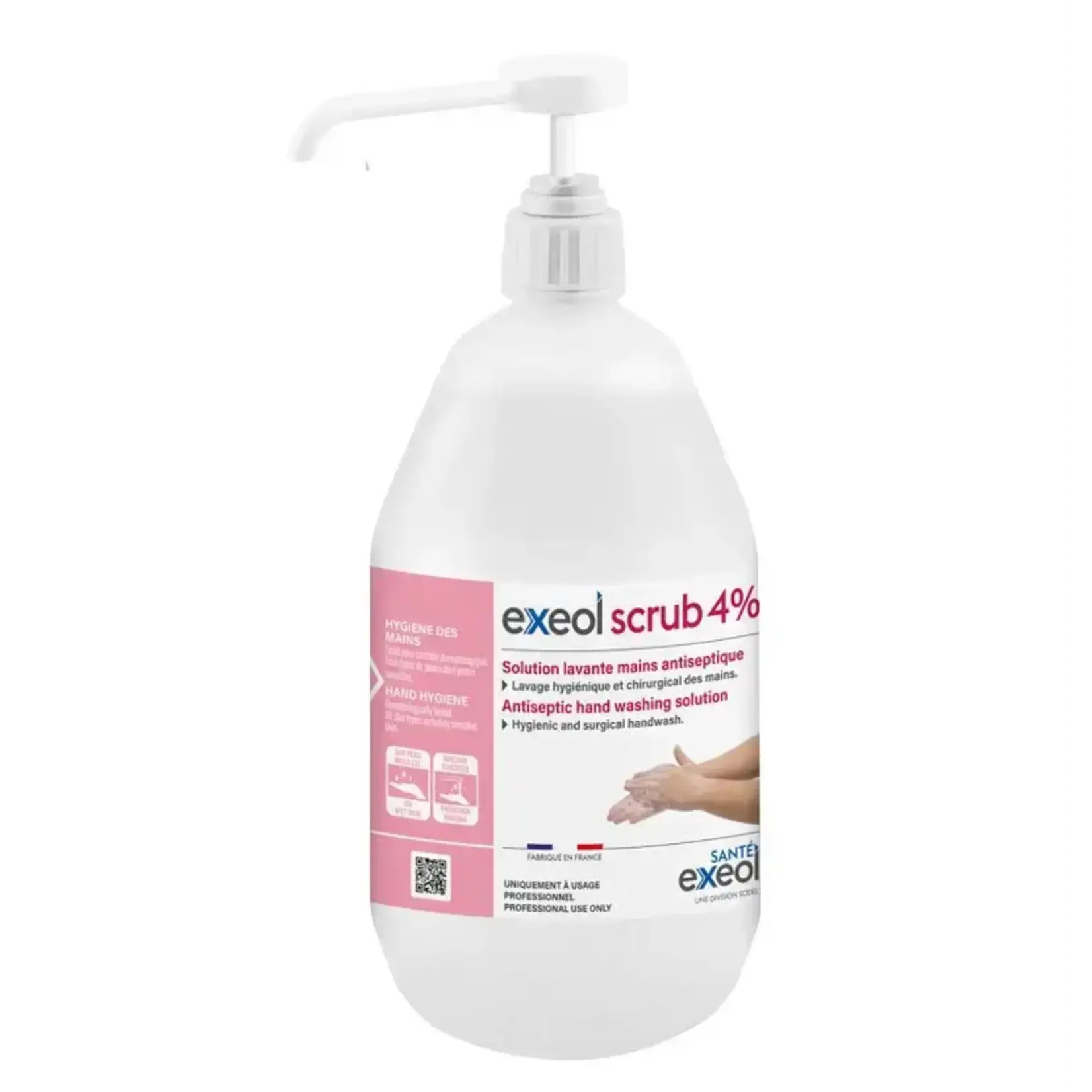 Exeol Lotion lavante mains antiseptique pompe 1L