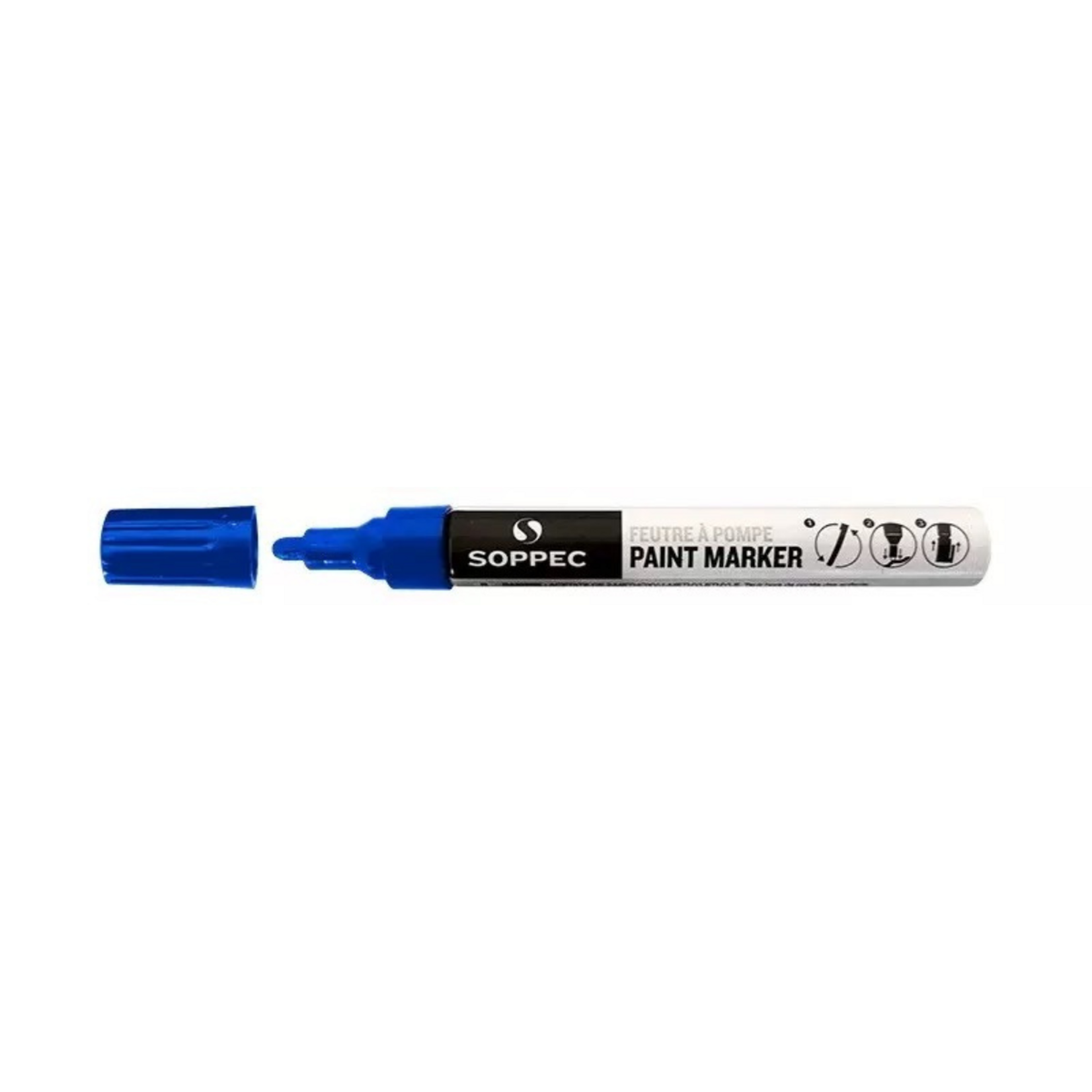 Soppec Feutre à pompe bleu foncé