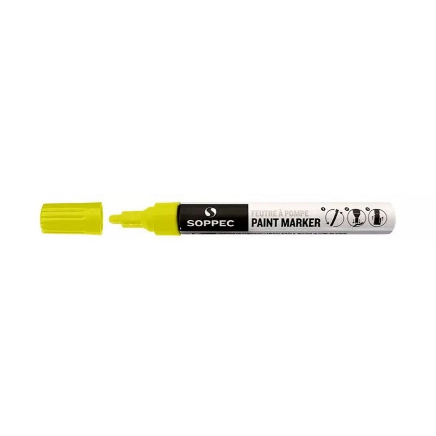 Soppec Feutre à pompe jaune