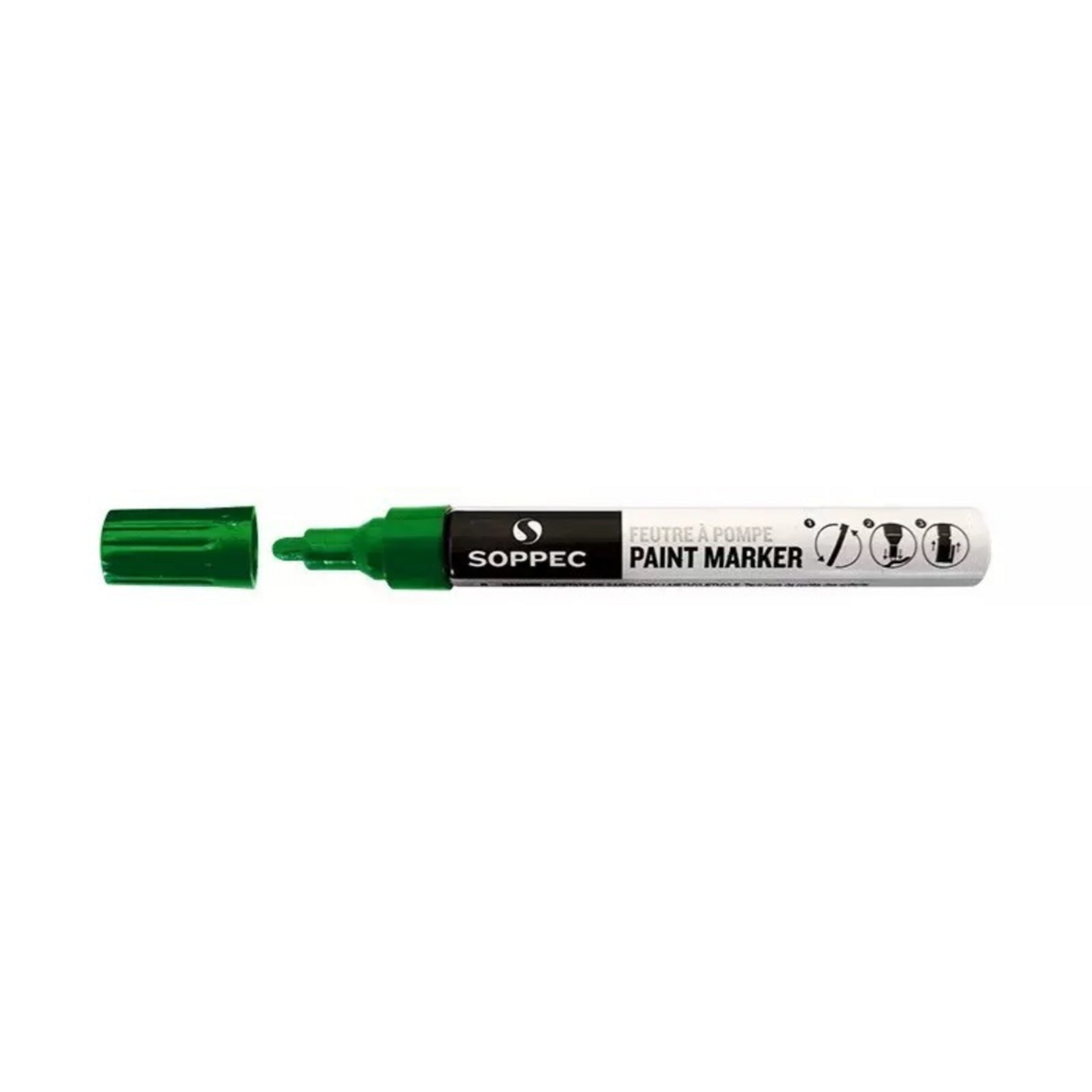 Soppec Feutre à pompe vert foncé