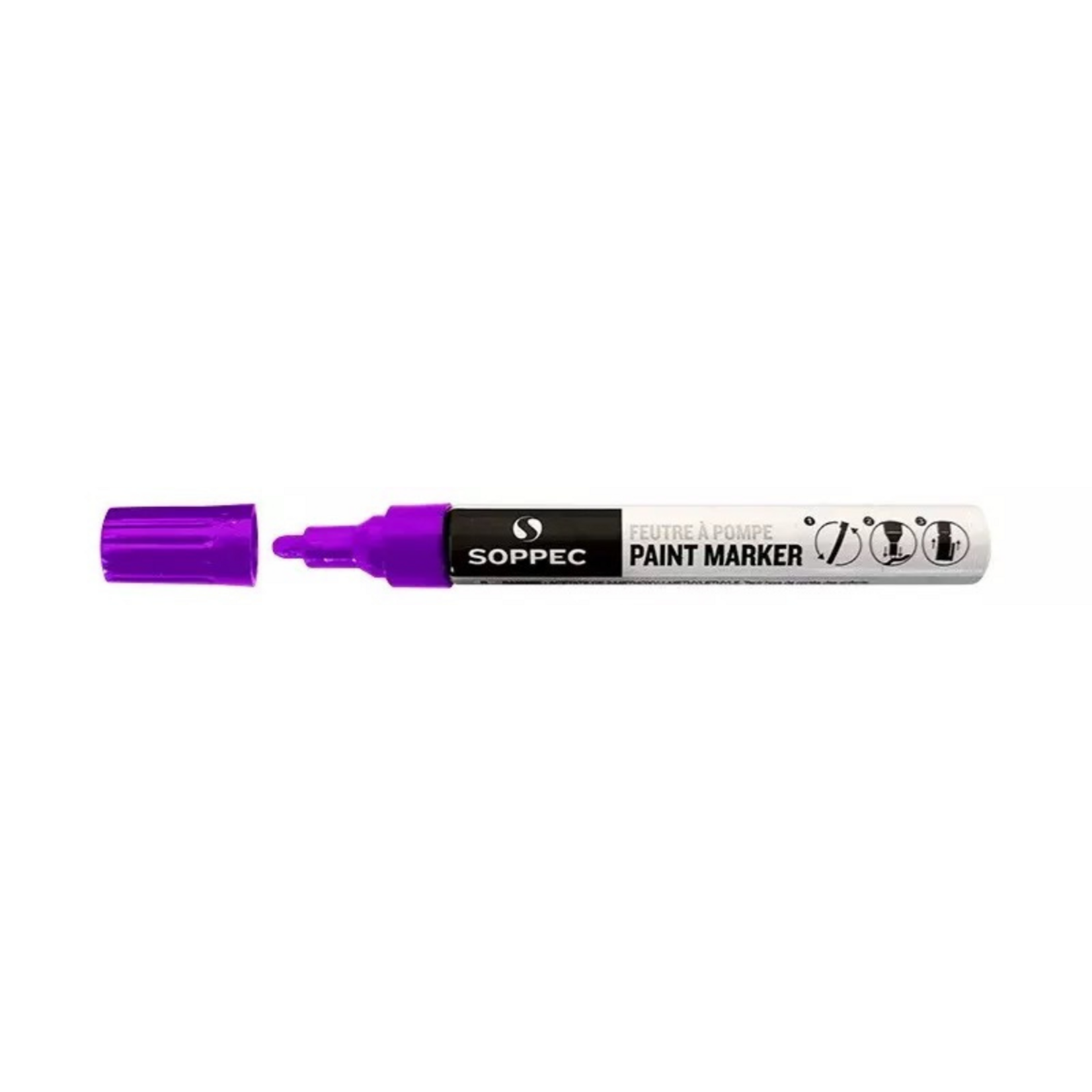Soppec Feutre à pompe violet