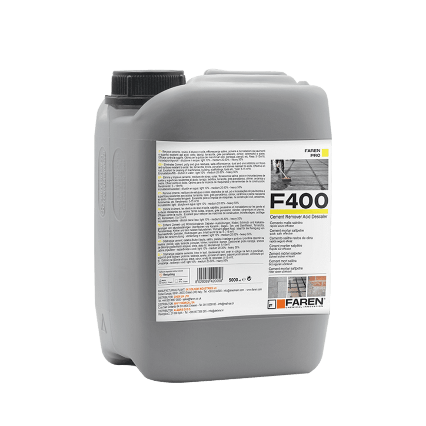 Faren Acide liquide concentré fort F400 5 l