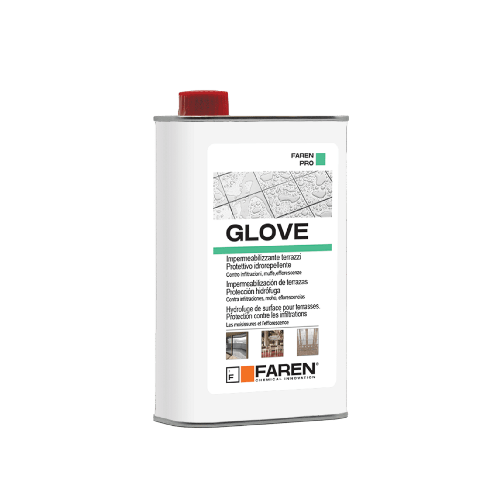 Faren Hydrofuge pour terrasses GLOVE 1 l