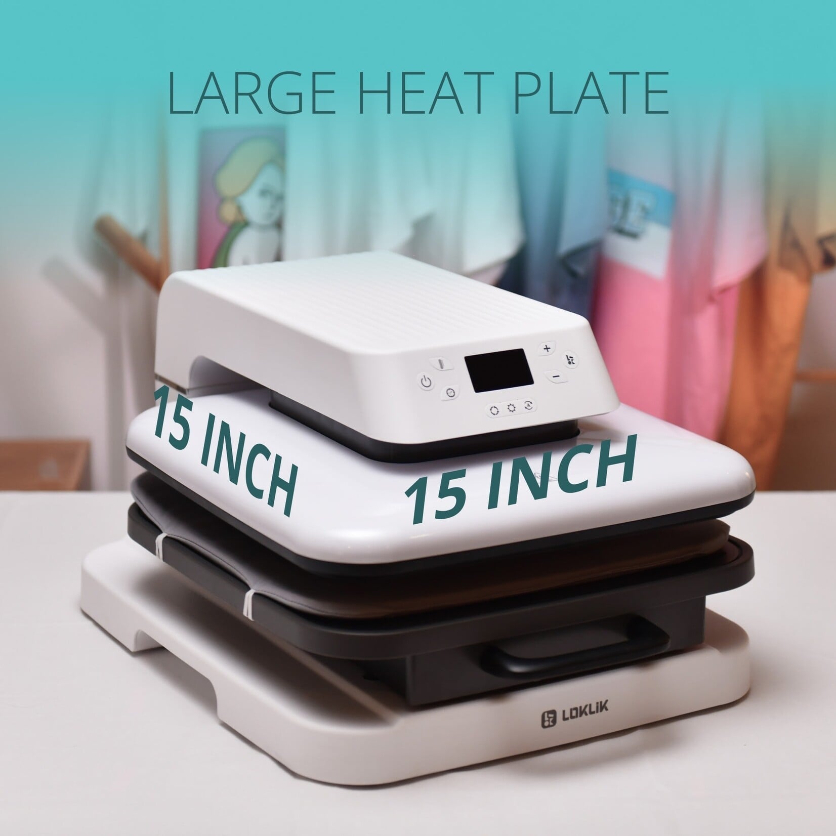 LOKLiK Auto Heat Press - LOKLiK White