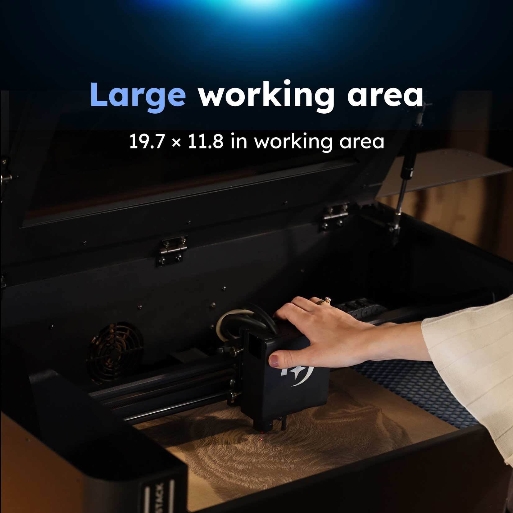 AtomStack Hurricane Laser Cutter -  55 W CO₂