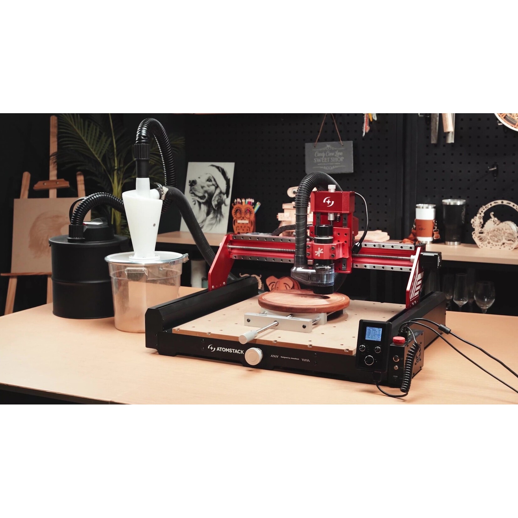 AtomStack CNC Double Tube Vacuum