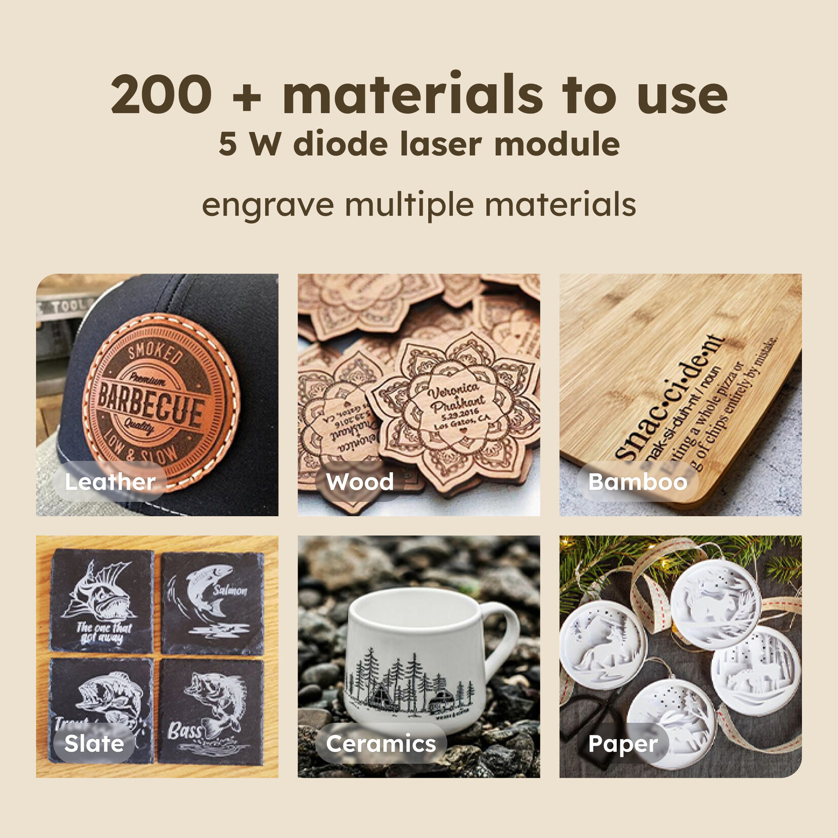 AtomStack P1 Dual Laser Engraver - 5 W Diode + 1.2 W IR