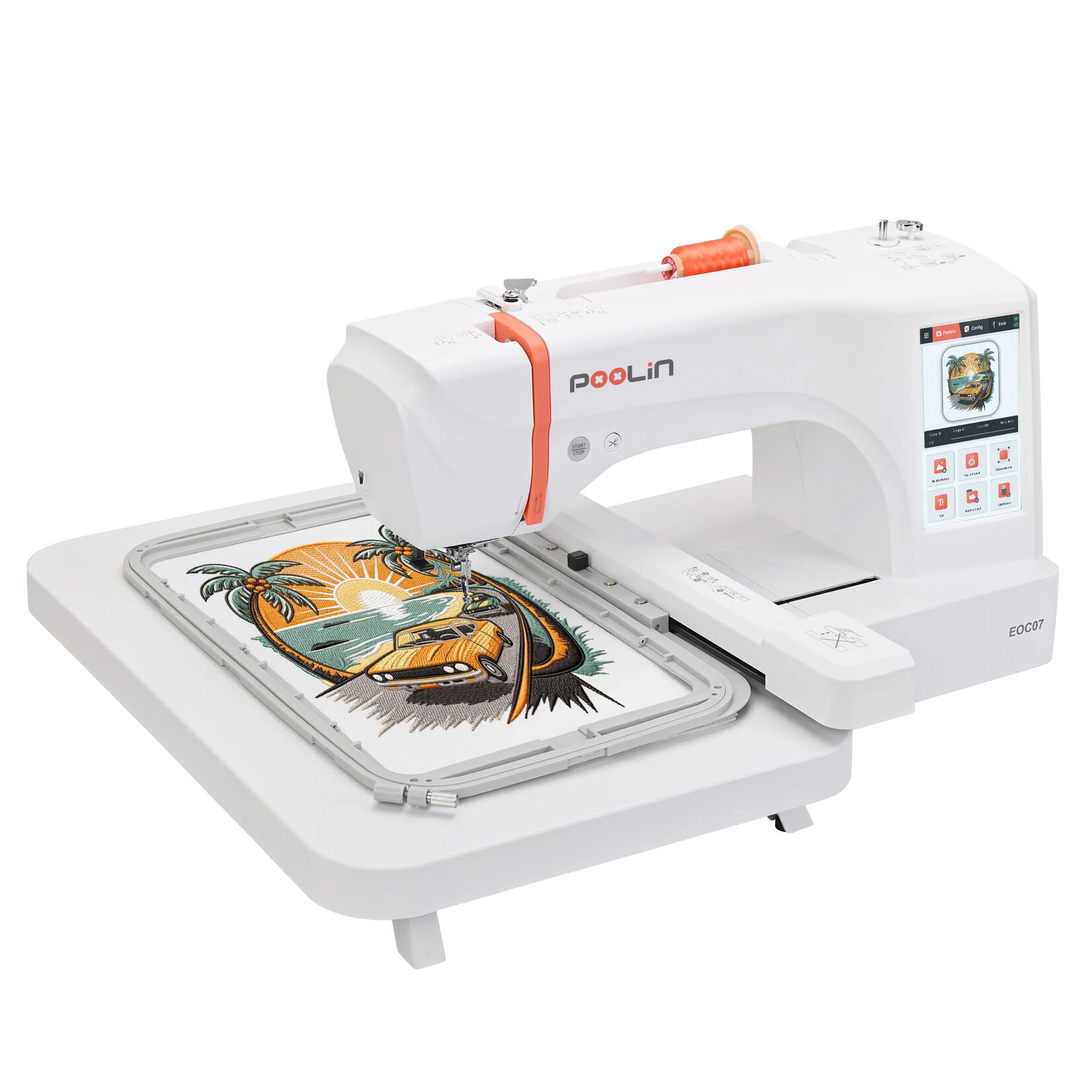 PooLin EOC07 Embroidery Machine