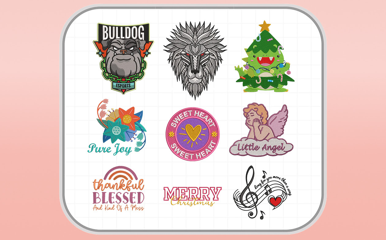 Built-in patterns and embroidery design library PooLin EOC05