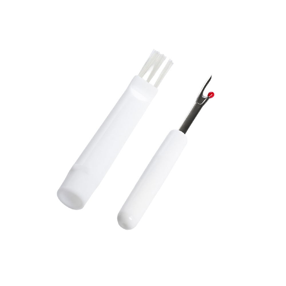Seam ripper tool with lint brush