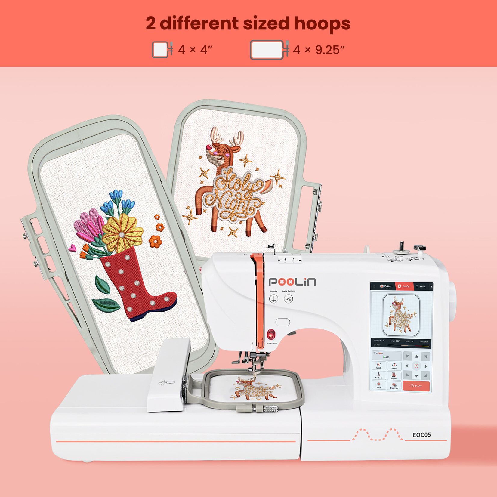 PooLin EOC05 Embroidery Machine
