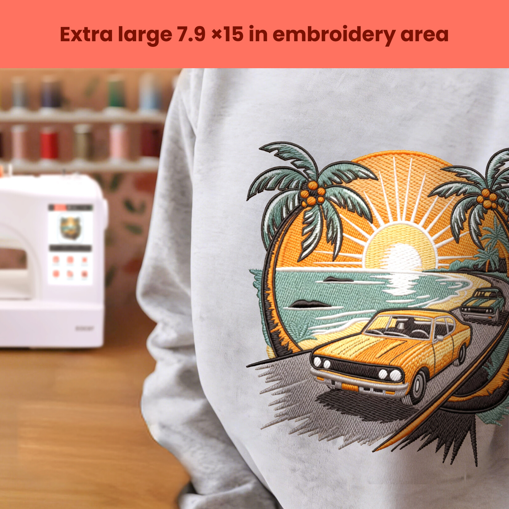 PooLin EOC07 Embroidery Machine