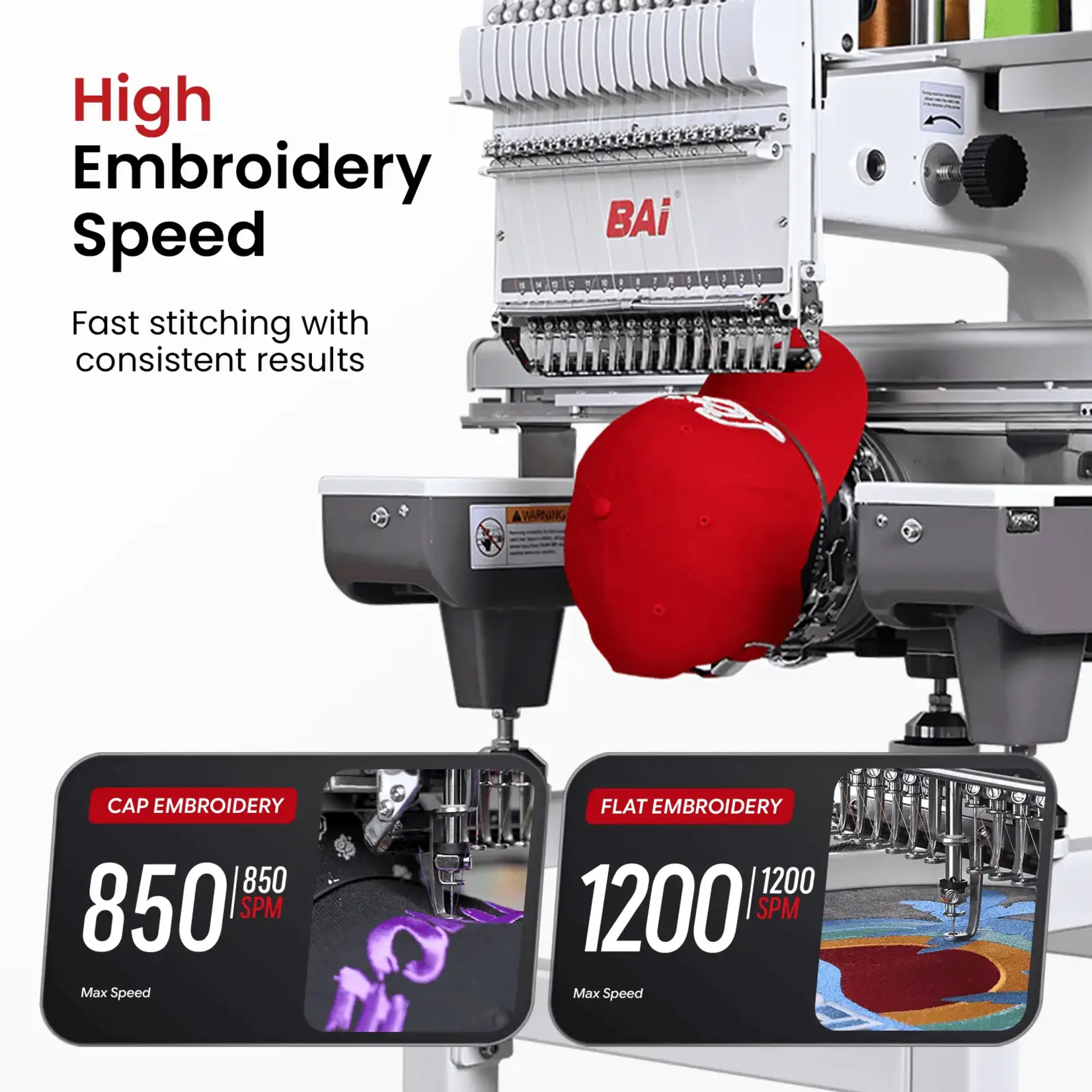 BAi THE MIRROR Multi-needle Embroidery Machine