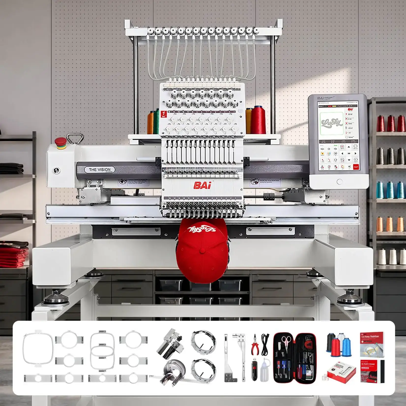 BAi THE VISION Multi-Needle Embroidery Machine